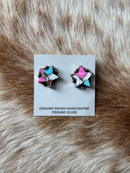 Cotton Candy Star Earrings