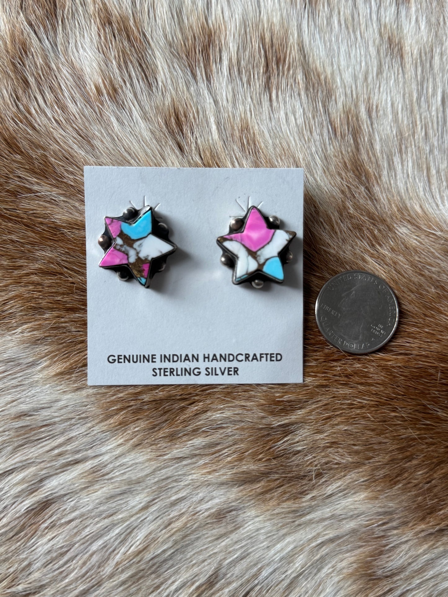 Cotton Candy Star Earrings