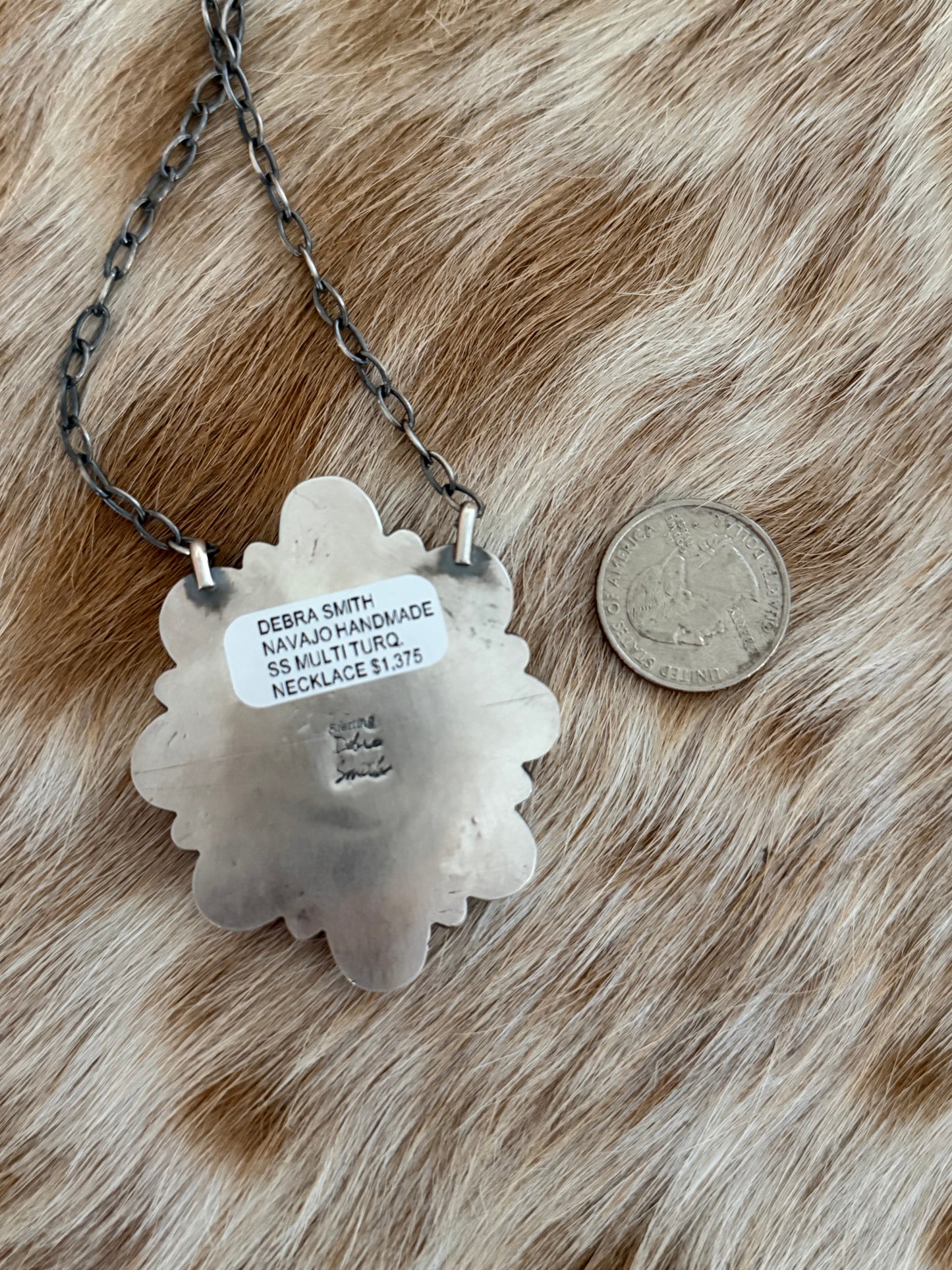 Sonoran Gold Turquoise Cluster Necklace