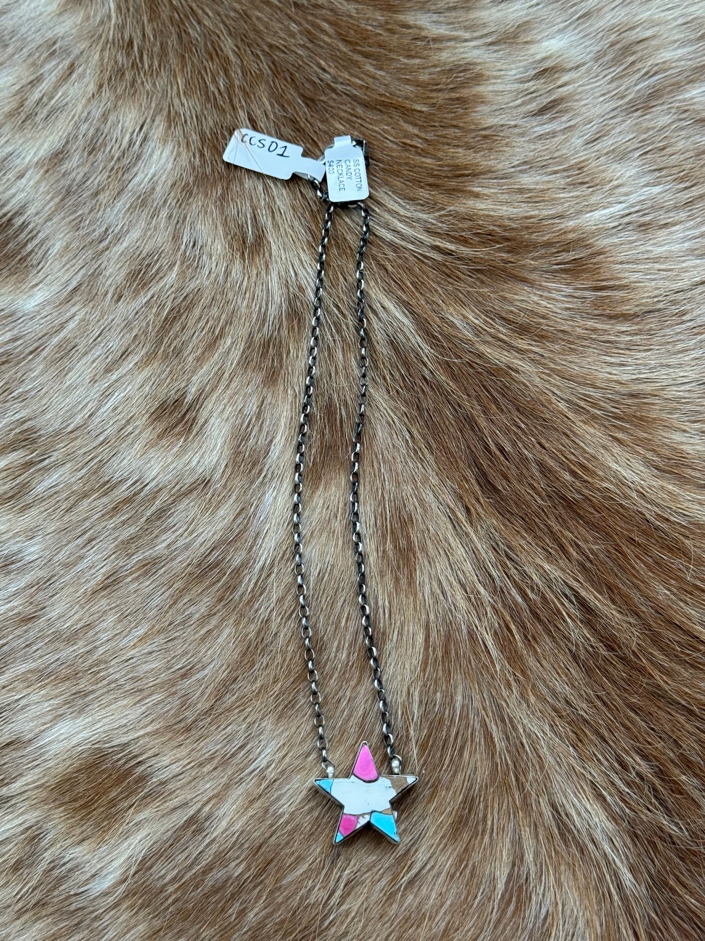 Cotton Candy Star Necklace