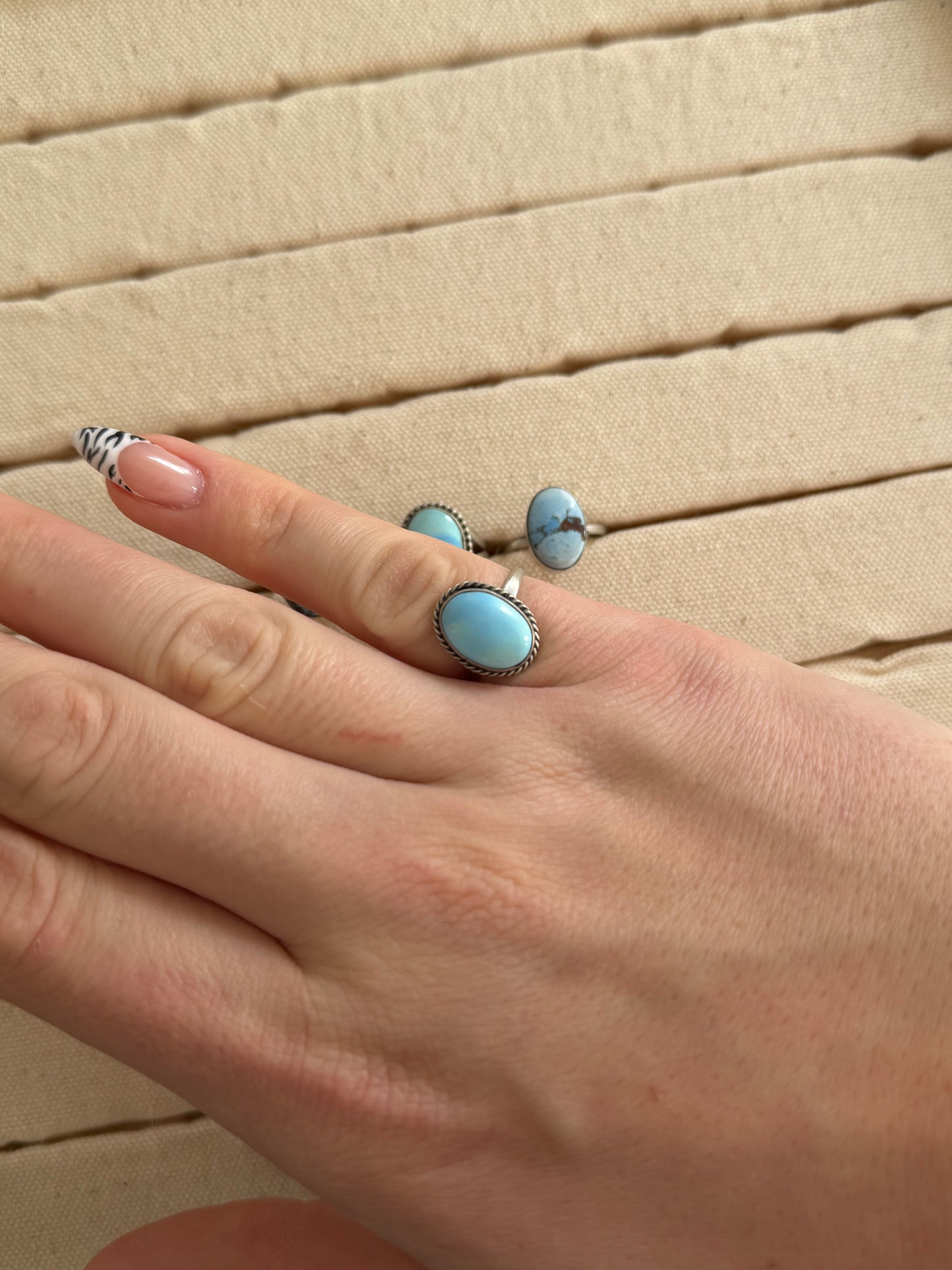 Size 7 Golden Hills Turquoise Ring