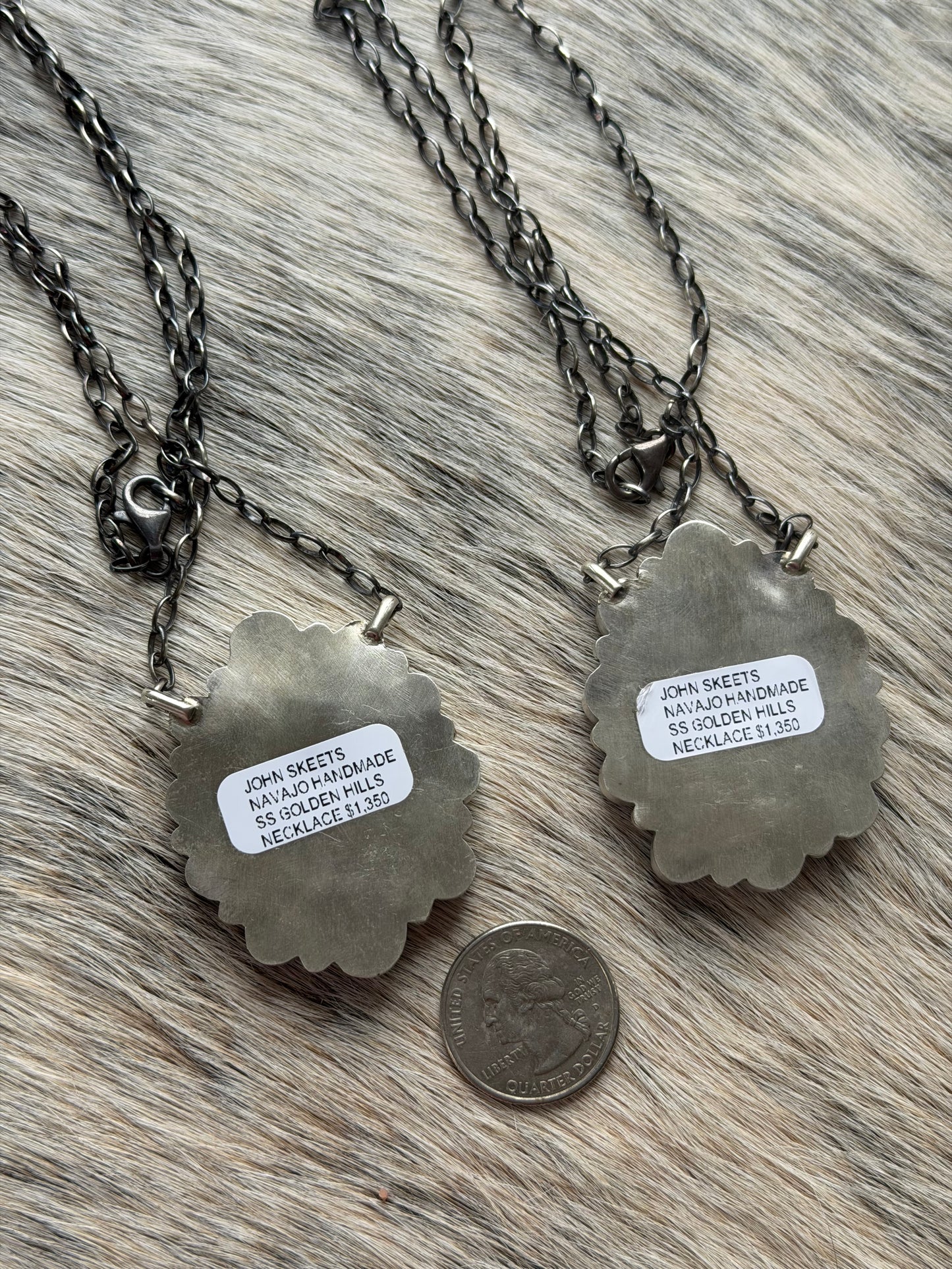 Golden Hills Turquoise Cluster Necklace