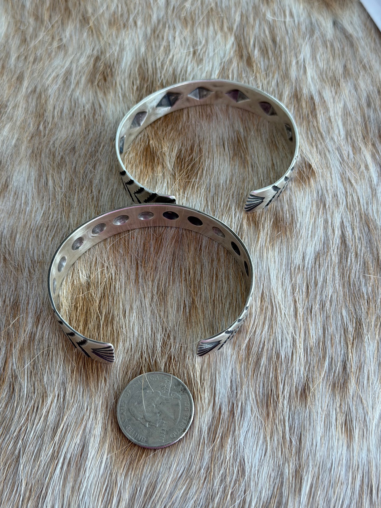 Stamped Sterling Silver Cuff