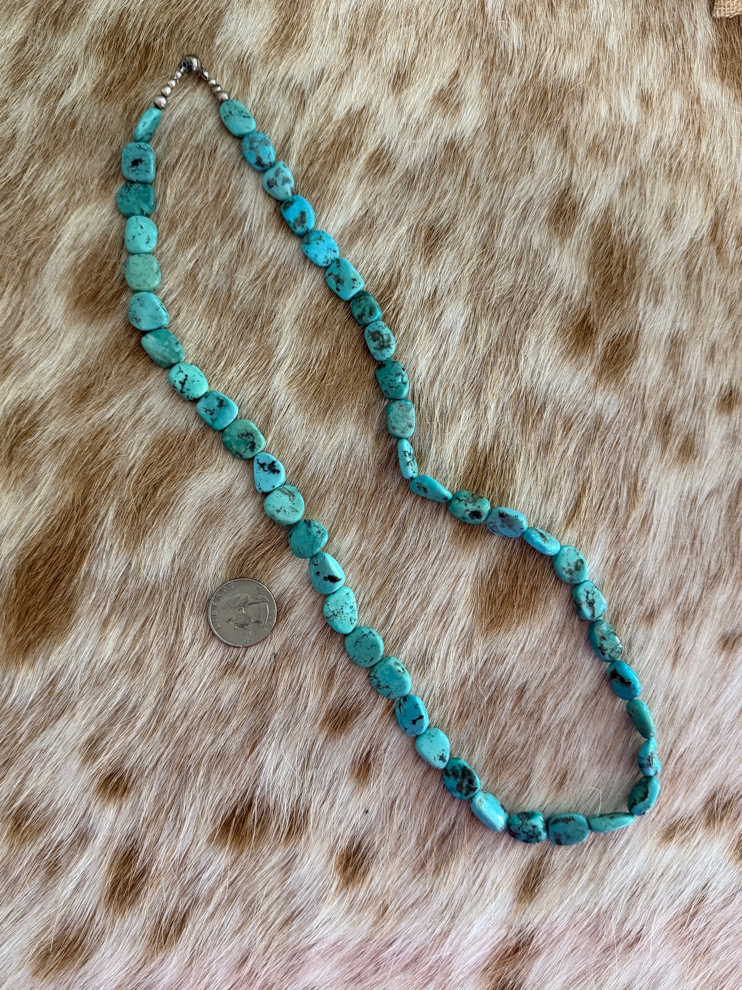 Gently Used 27" Turquoise Magnet Clasp Necklace