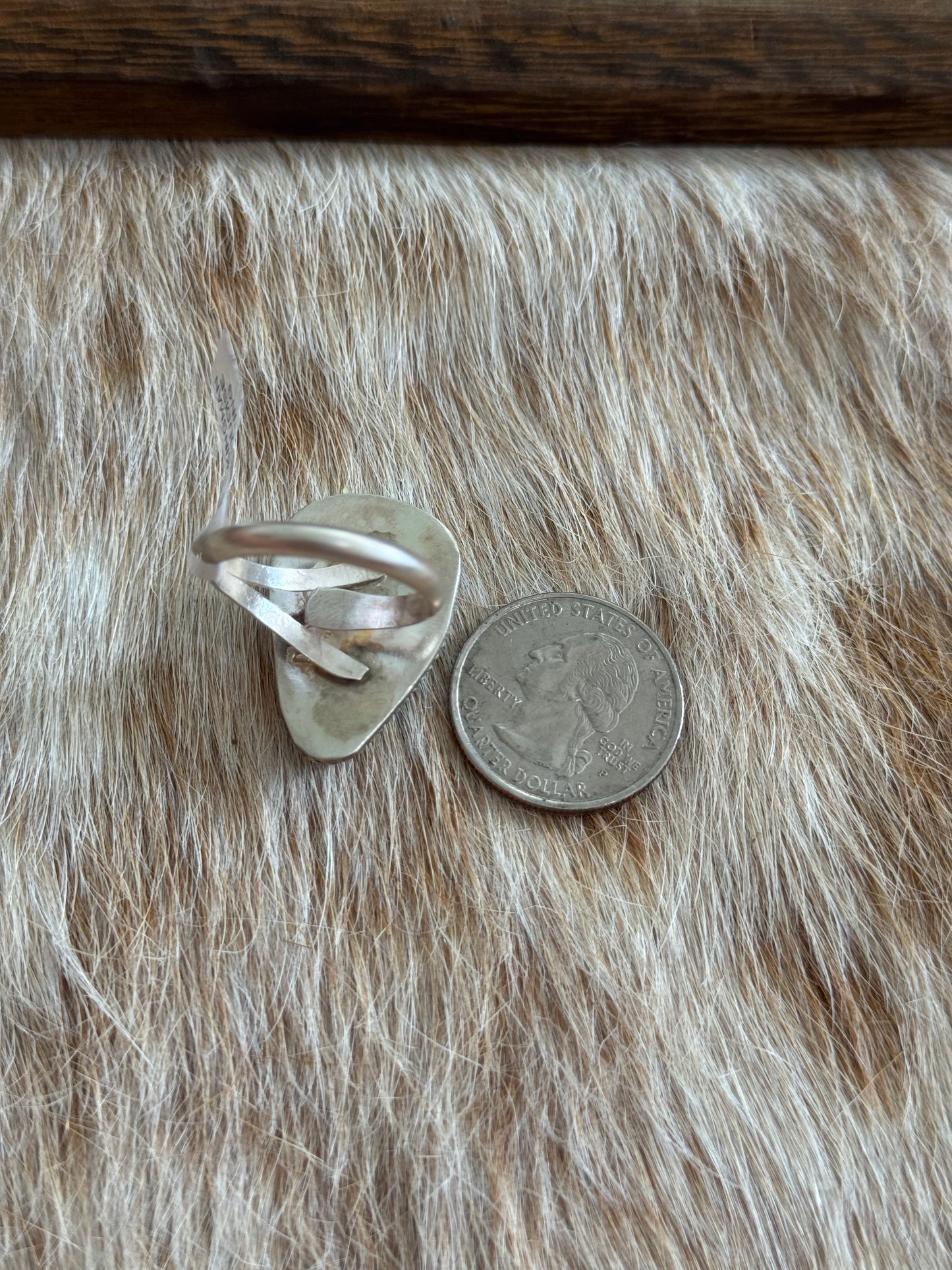 Adjustable Kingman Turquoise Ring