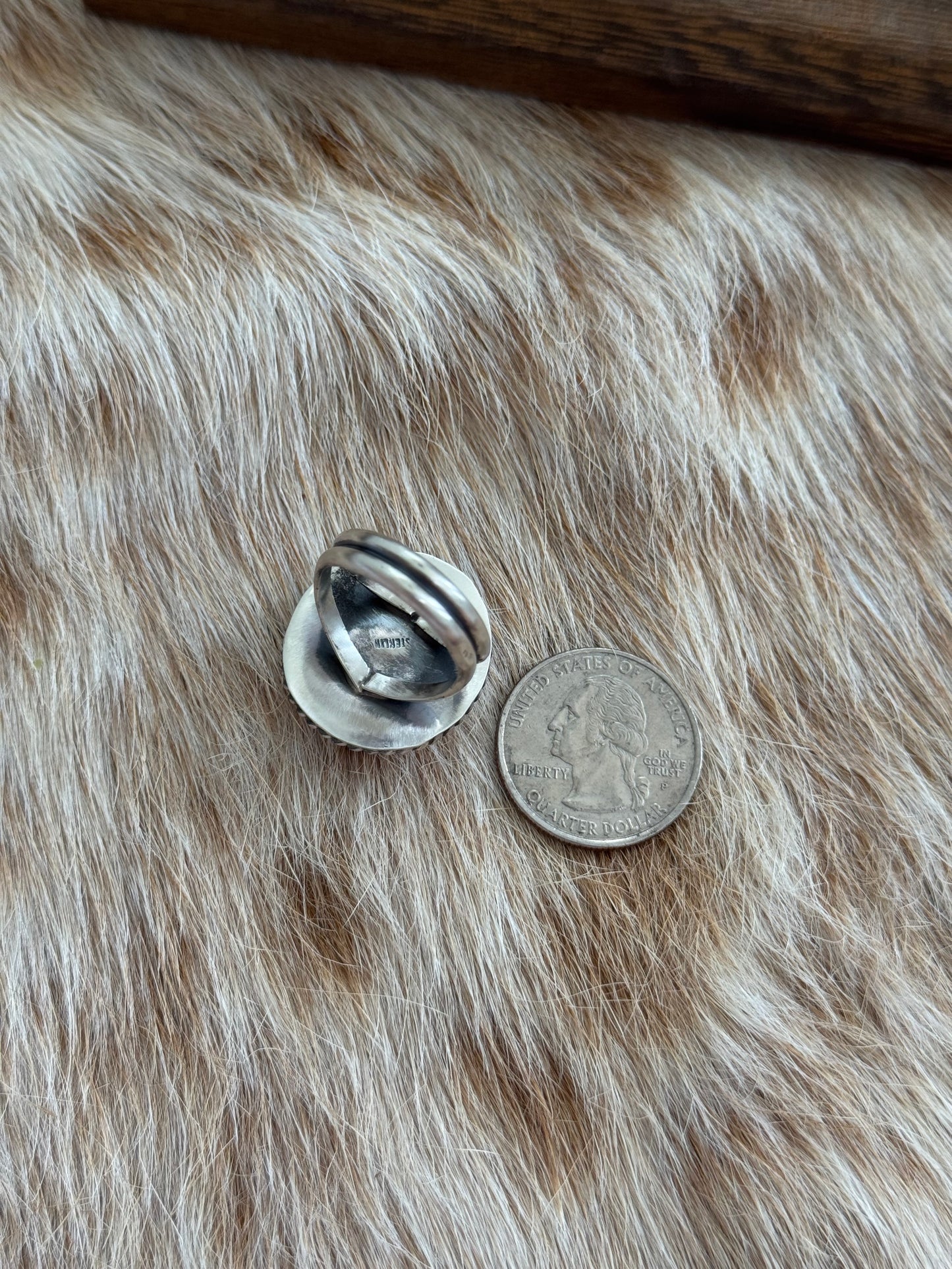 Size 8 Red Spiny Oyster Shell Ring