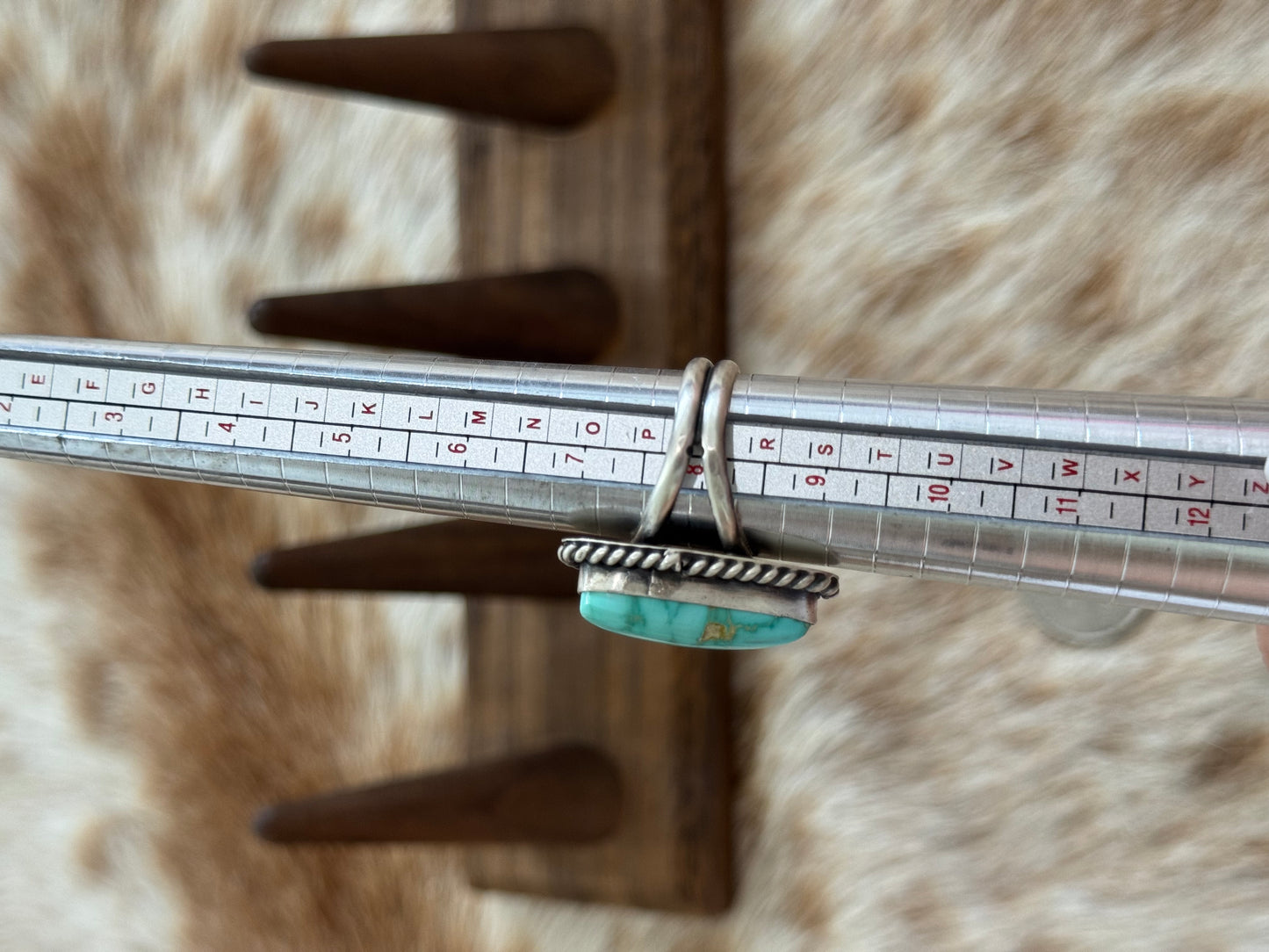 Size 8 Turquoise Ring