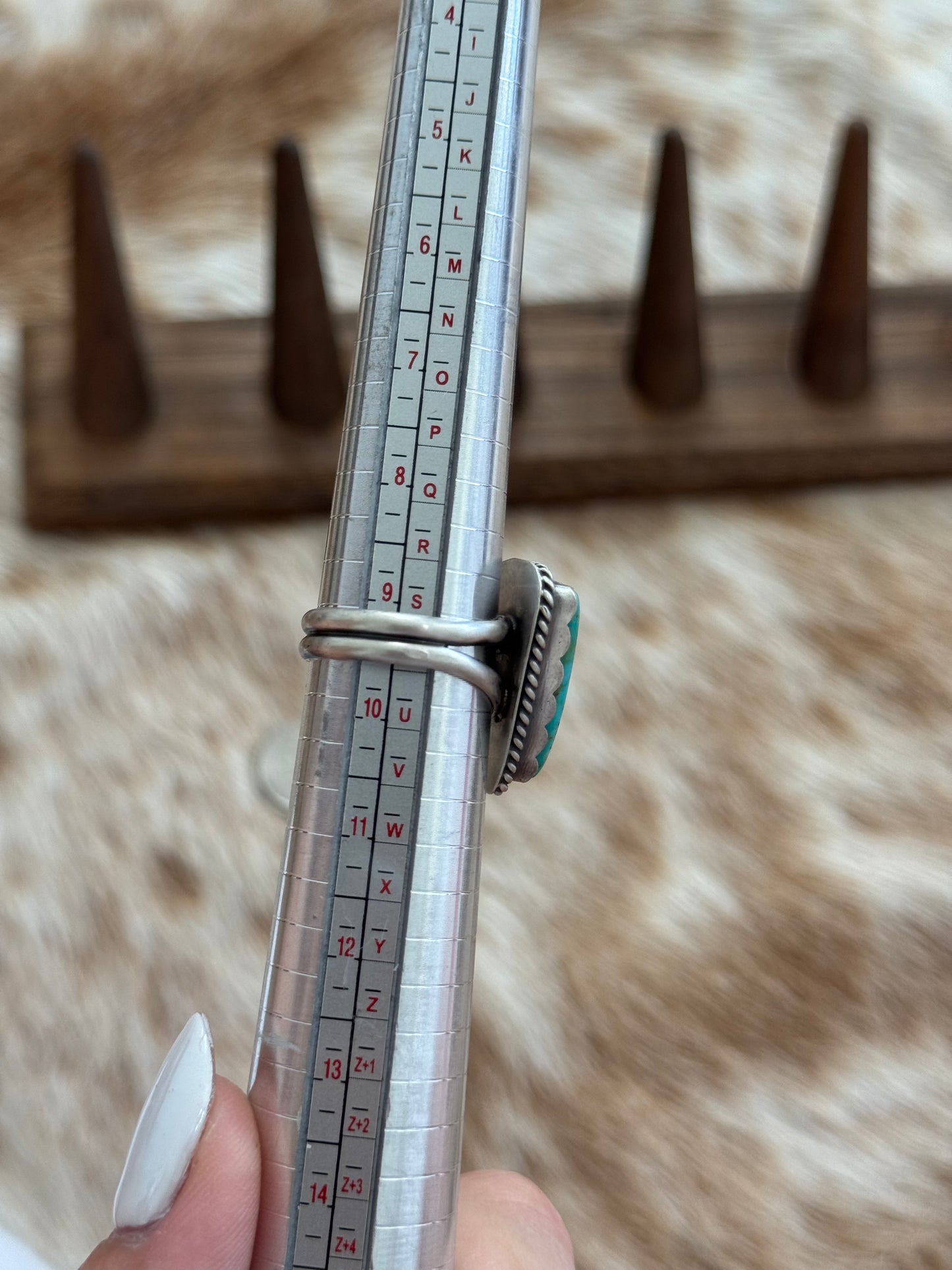 Size 9.5 Turquoise Ring