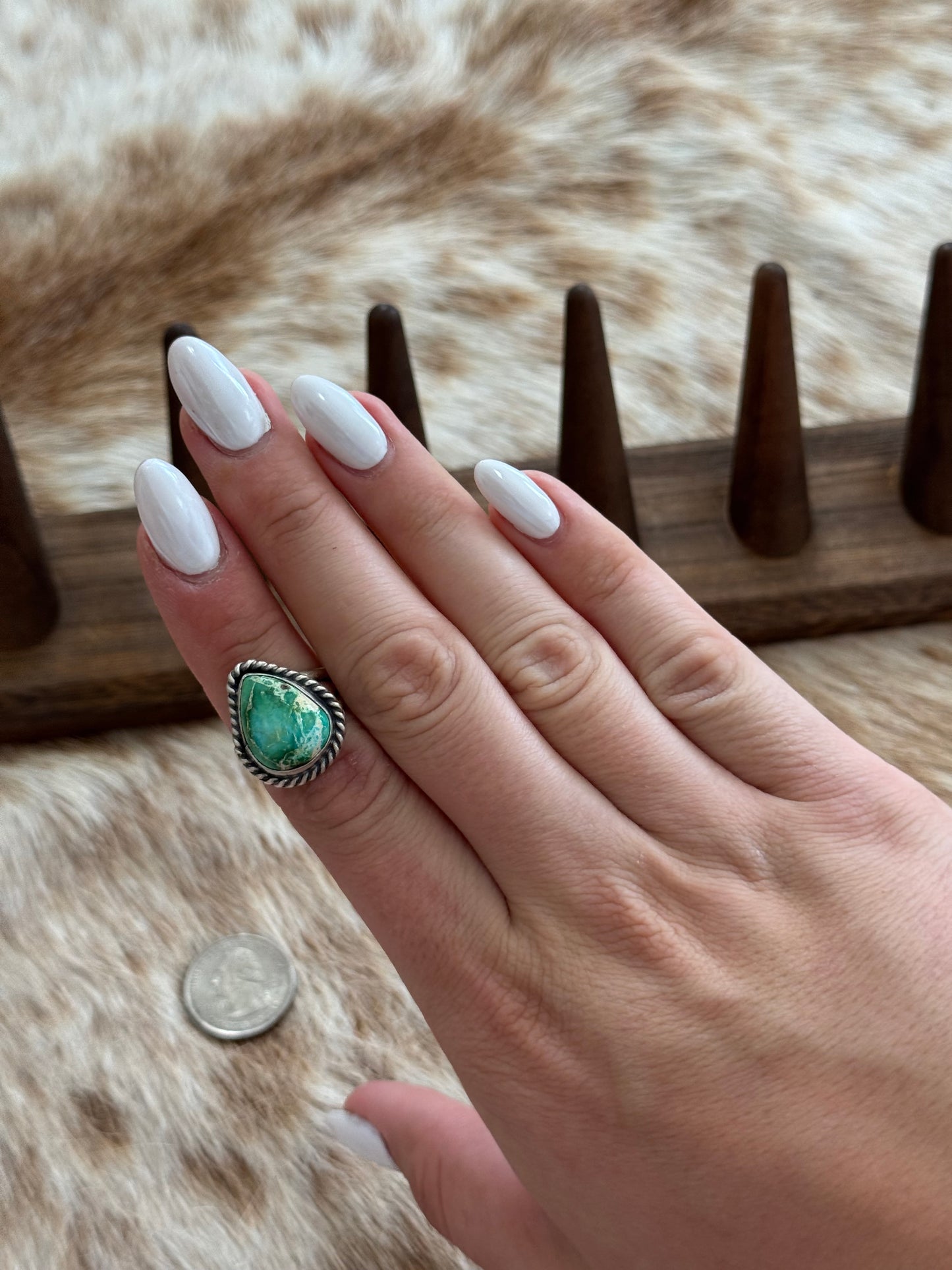 Size 8.5 Turquoise Ring