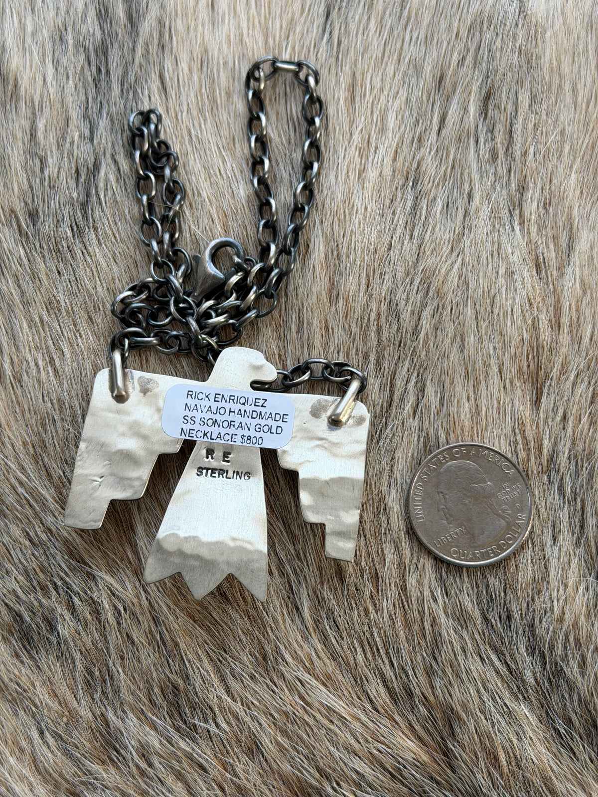 Sonoran Gold Turquoise Thunderbird Necklace