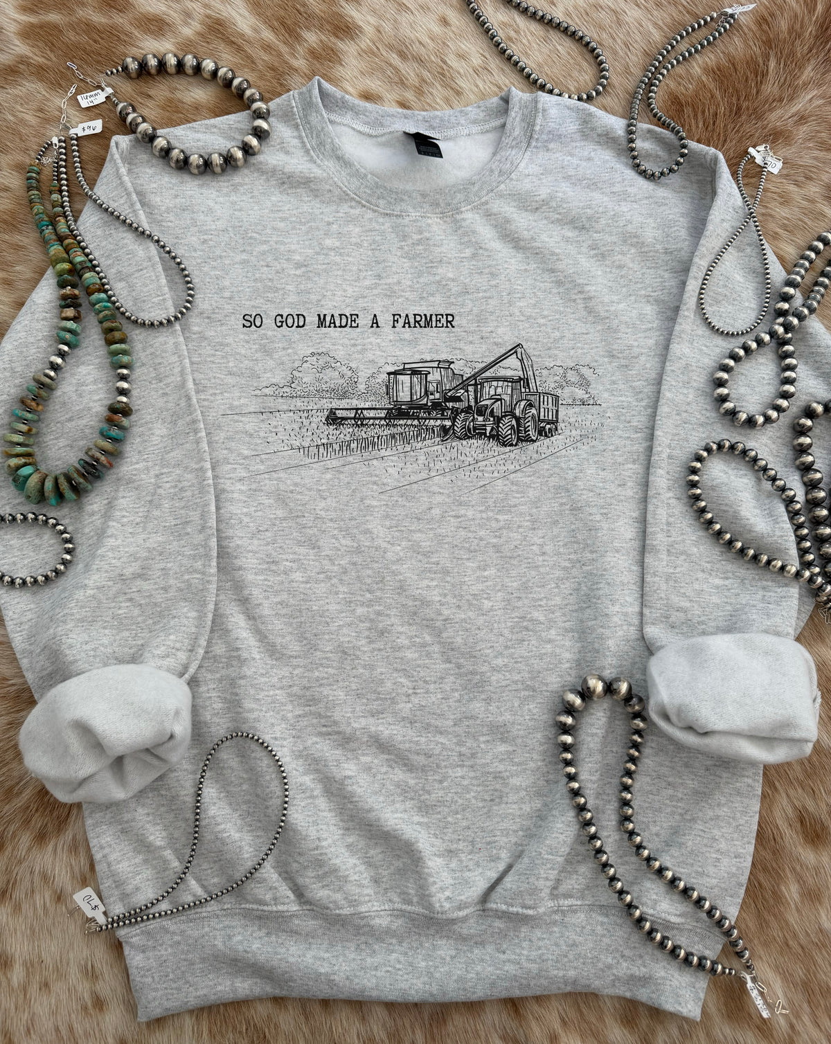 So God Made A Farmer Crewneck #2