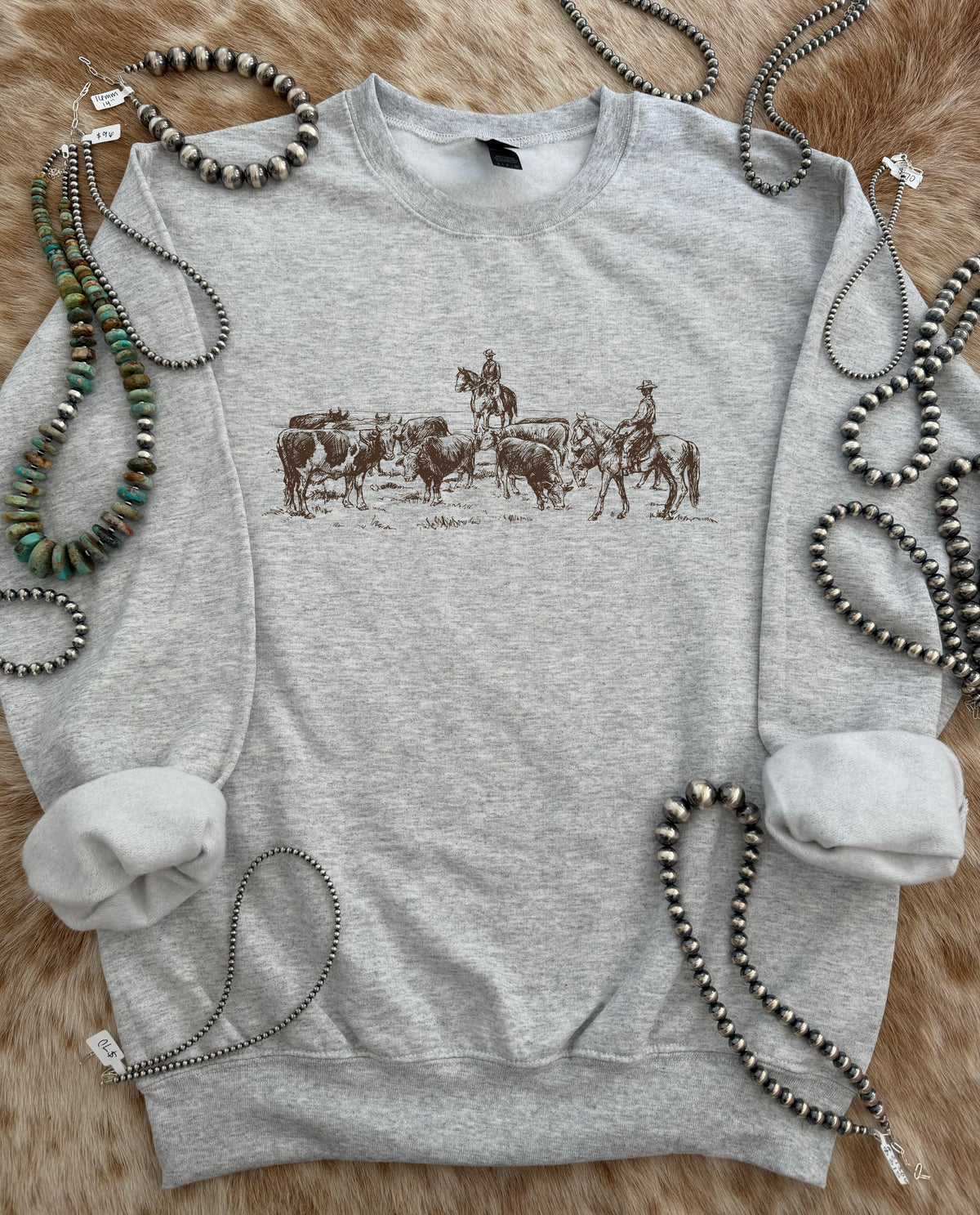 Cowboys and Cattle Crewneck