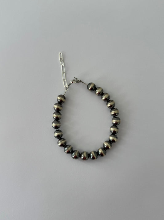 8mm Sterling Pearl Bracelet