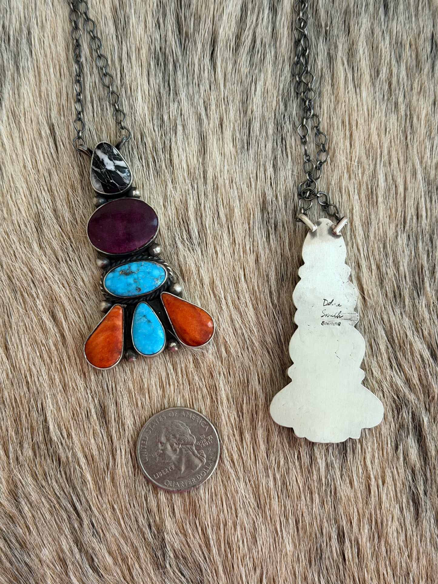 Multicolor Cluster Necklace