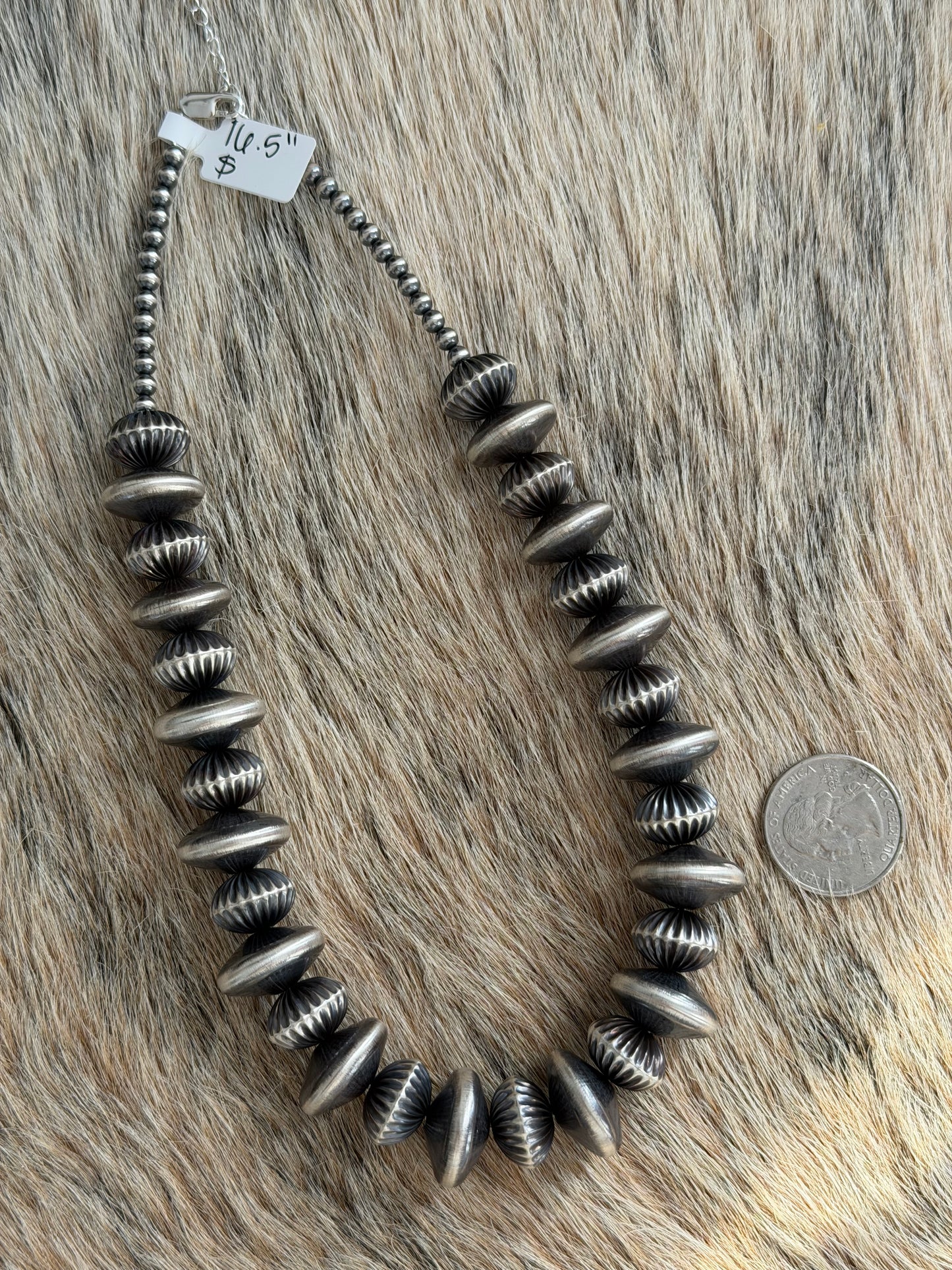 16.5" 15-19mm Saucer Pearl Necklace