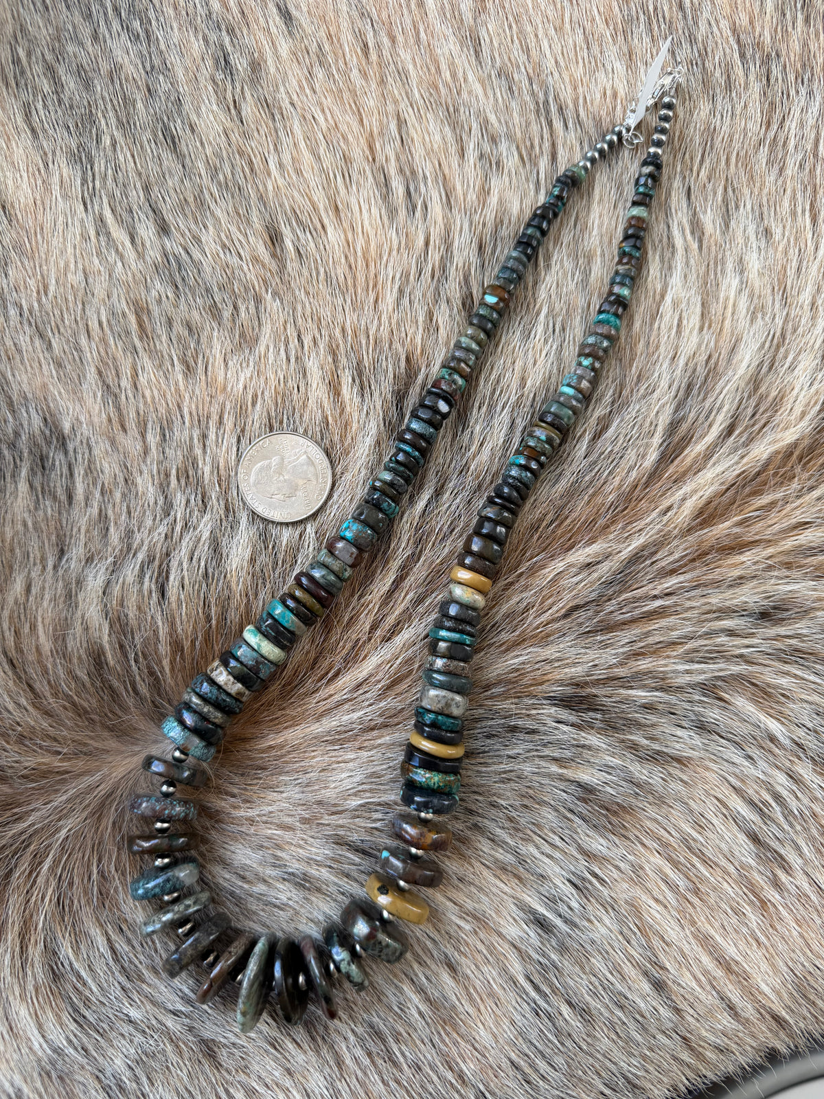 22" Turquoise Statement Necklace