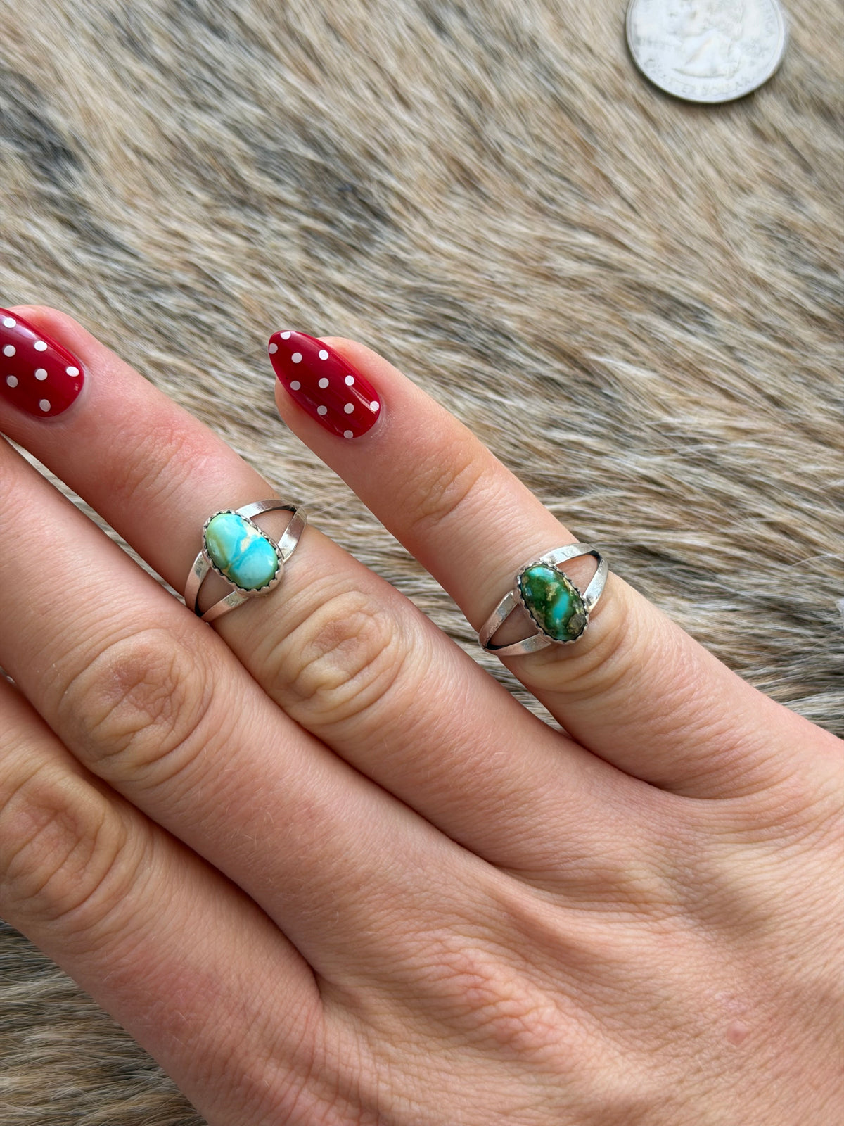 Size 6 Sonoran Gold Turquoise Ring