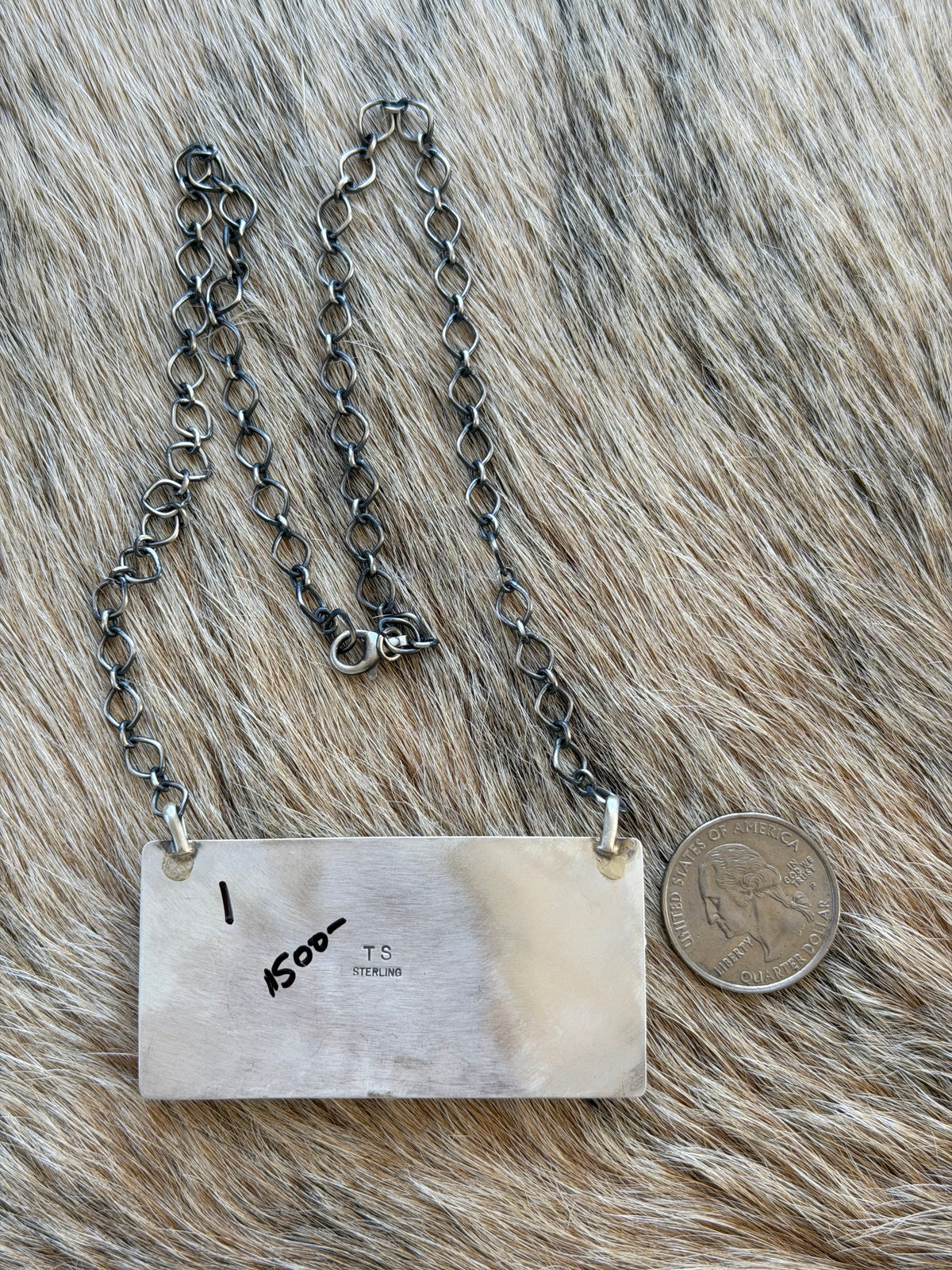 Multicolor Cluster Bar Necklace