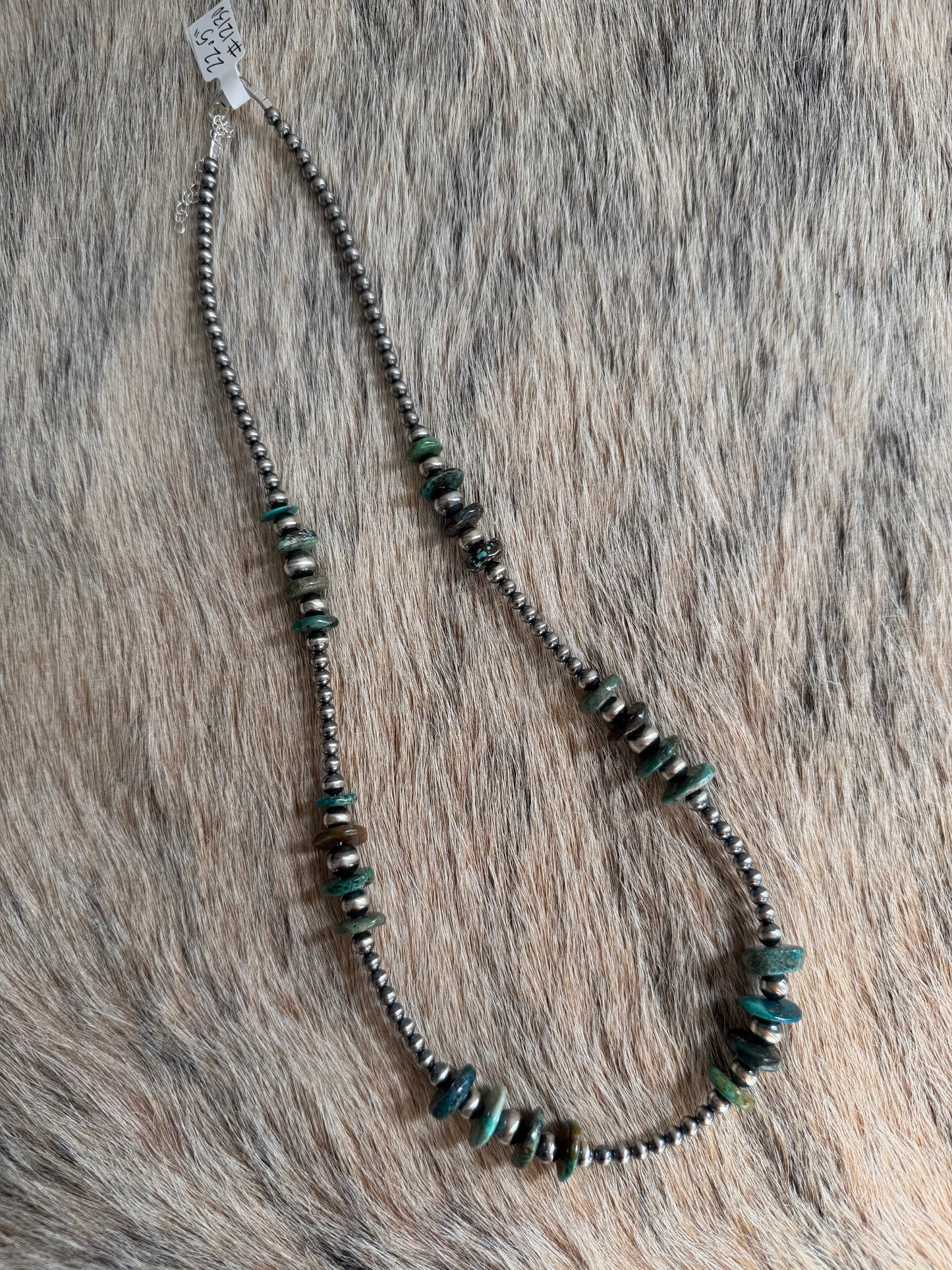 22.5" 4-7mm Turquoise Necklace