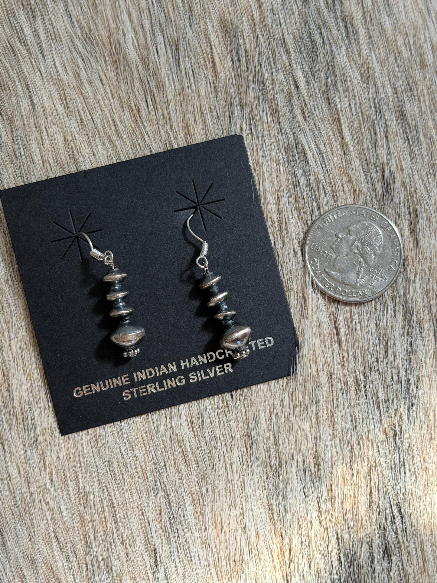 Navajo Pearl Dangle Earrings