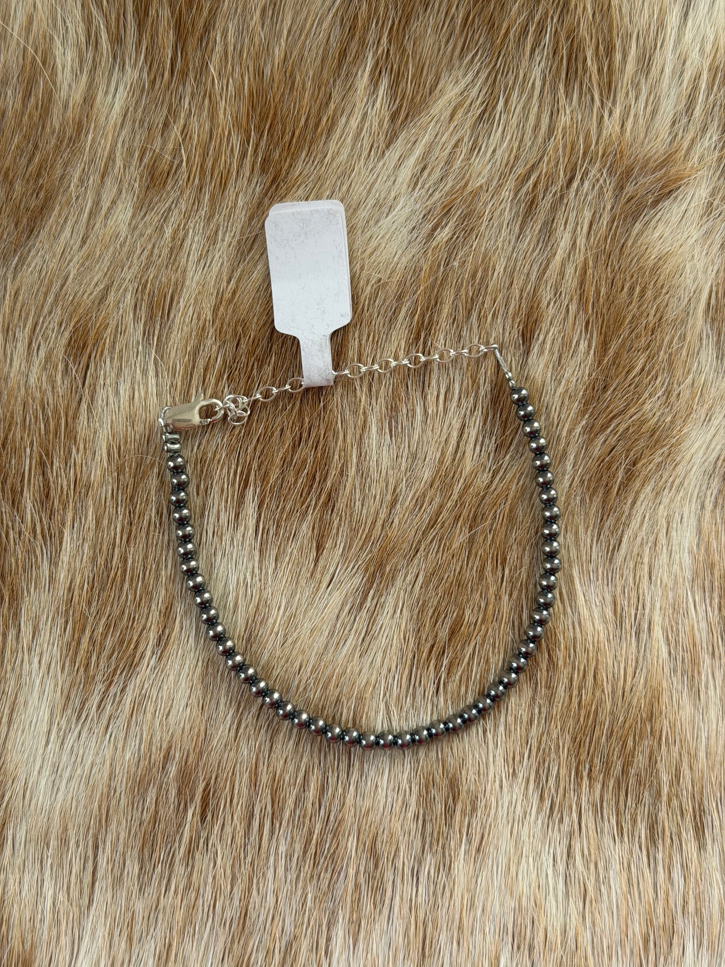 6" 3mm Sterling Pearl Bracelet