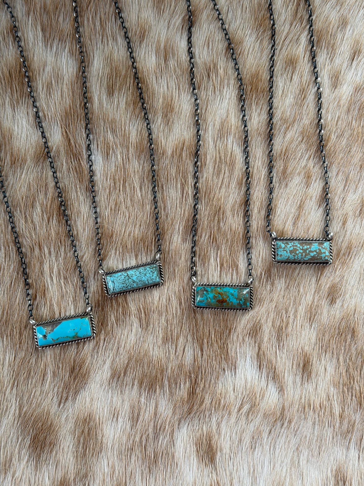 Turquoise Bar Necklace