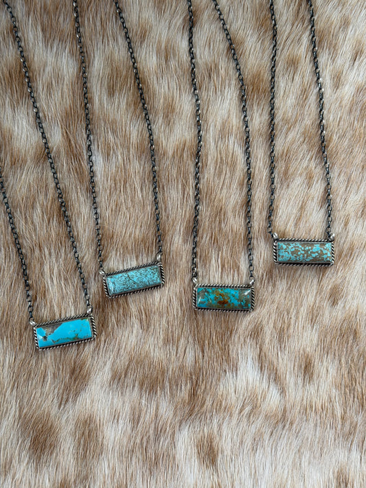 Turquoise Bar Necklace