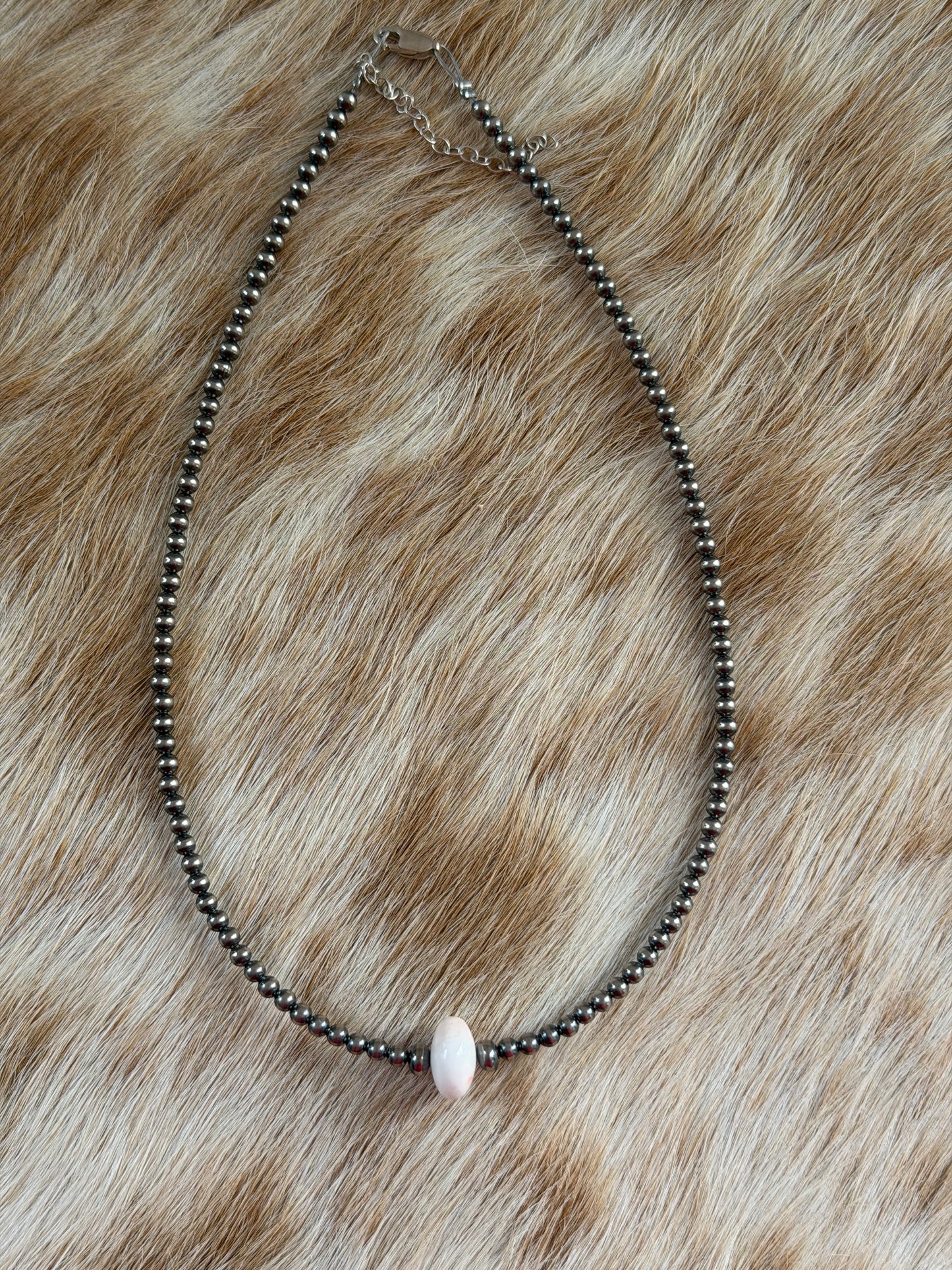14.5" Pink Conch Necklace