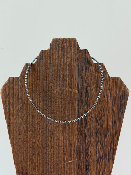 3mm Sterling Pearl Necklace