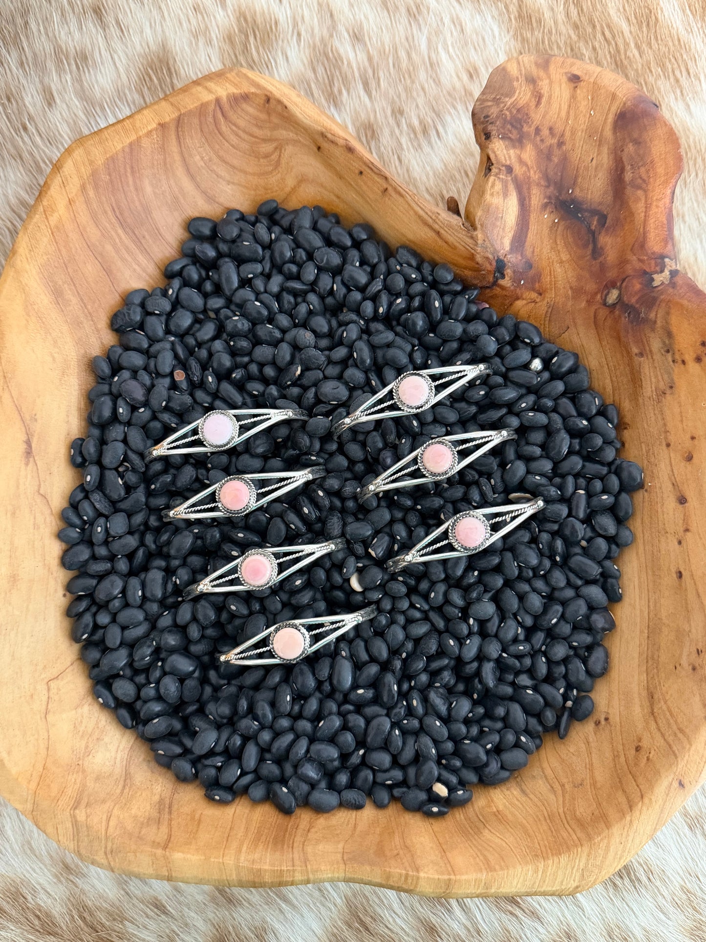 Dainty Pink Conch Cuff