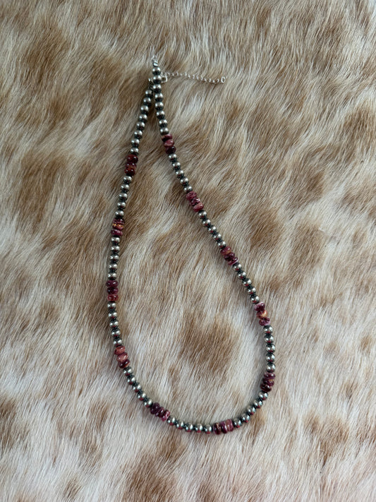 18” Purple Spiny Oyster Shell Necklace