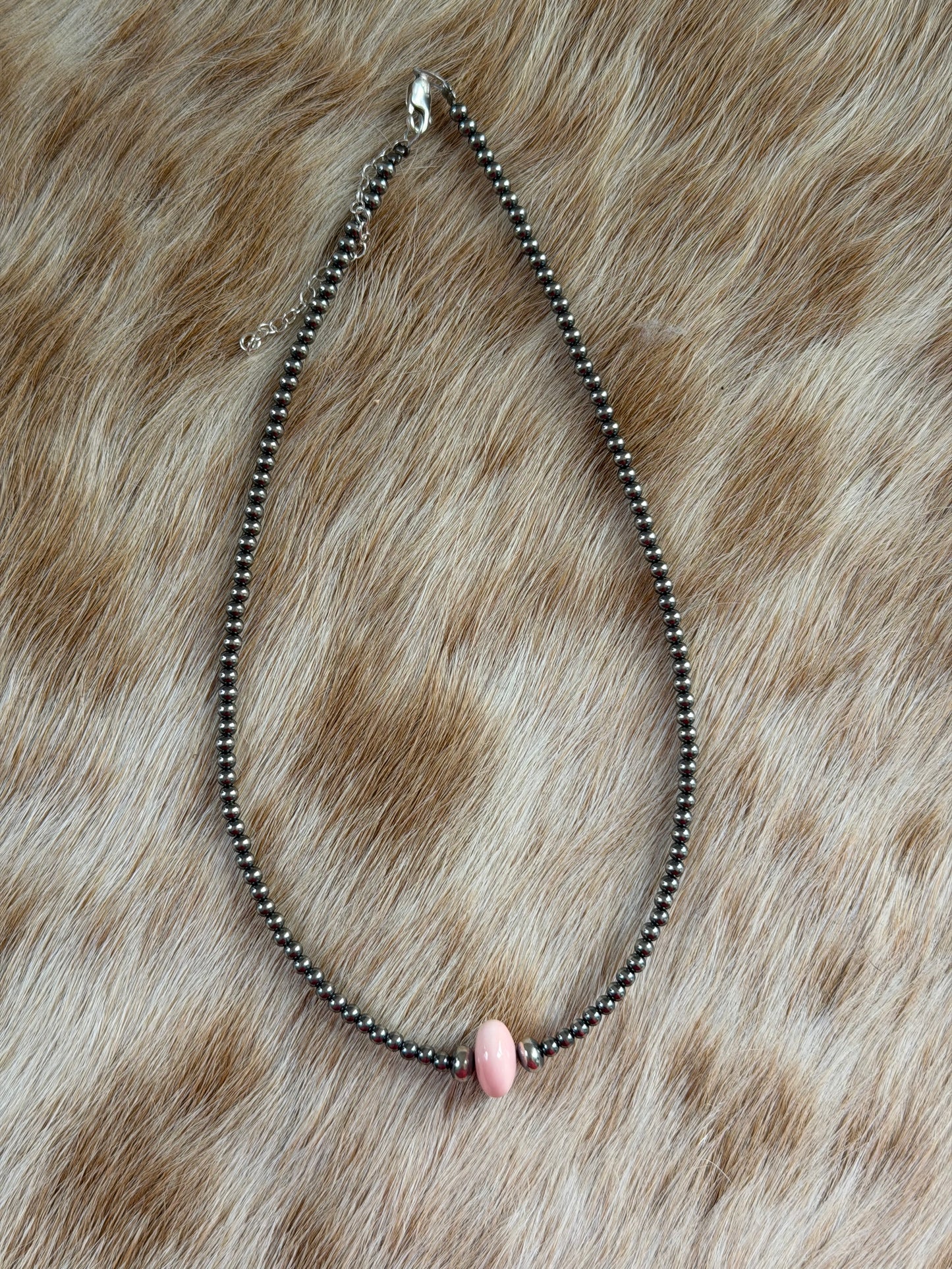 14.5" Pink Conch Necklace