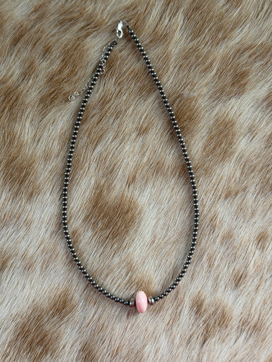 14.5" Pink Conch Necklace