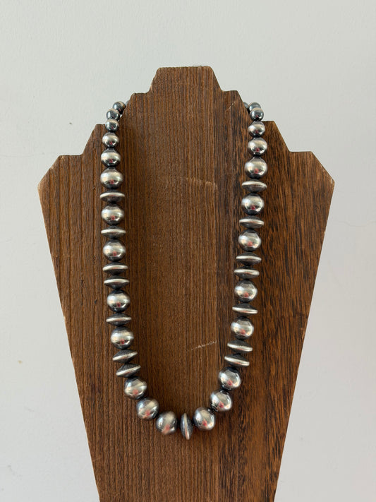 23" 10-16mm Sterling Pearl Necklace