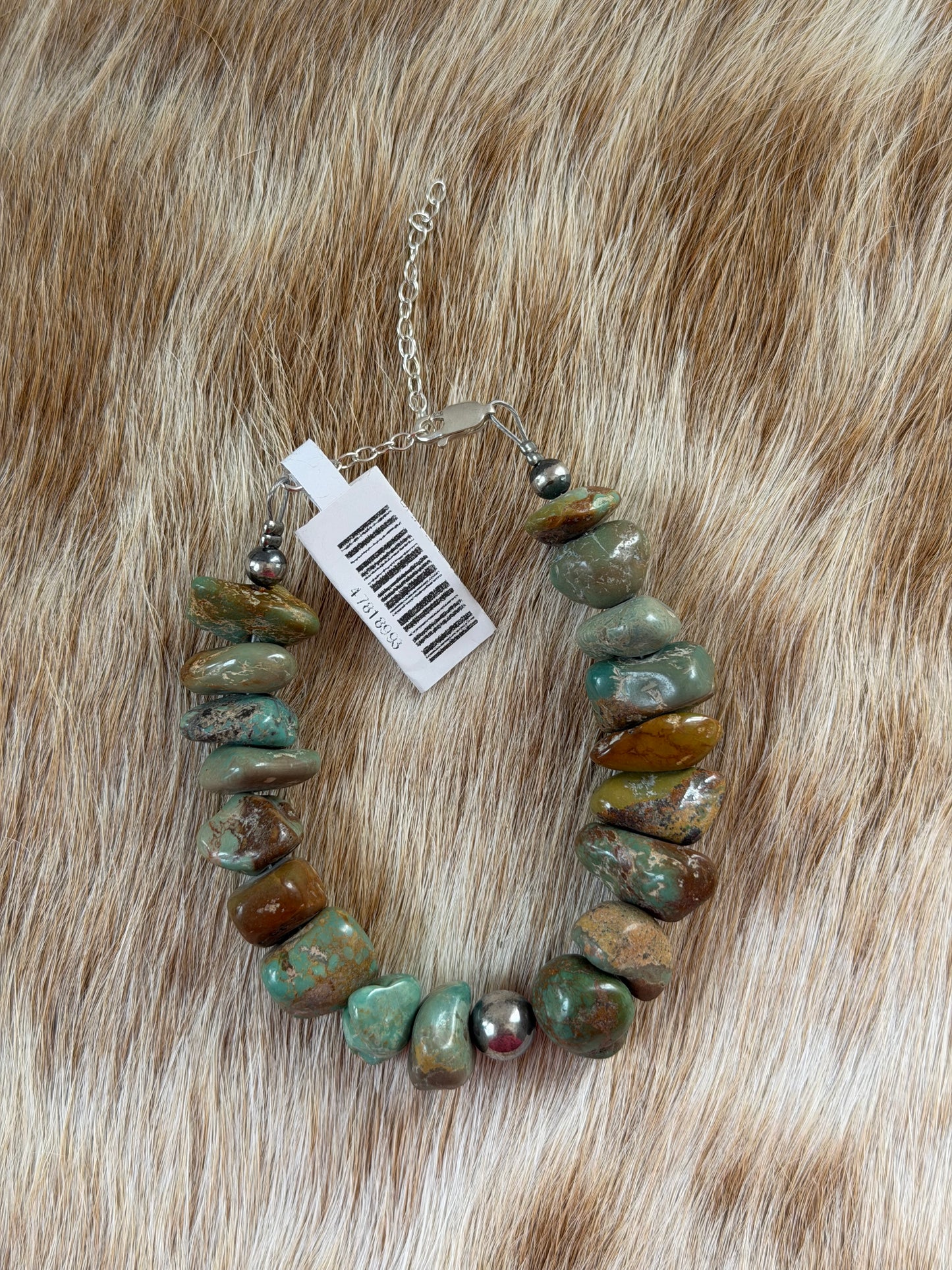 7" Green Turquoise Bracelet