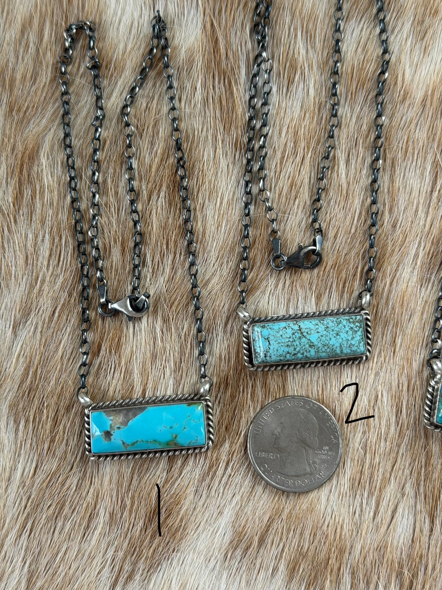 Turquoise Bar Necklace