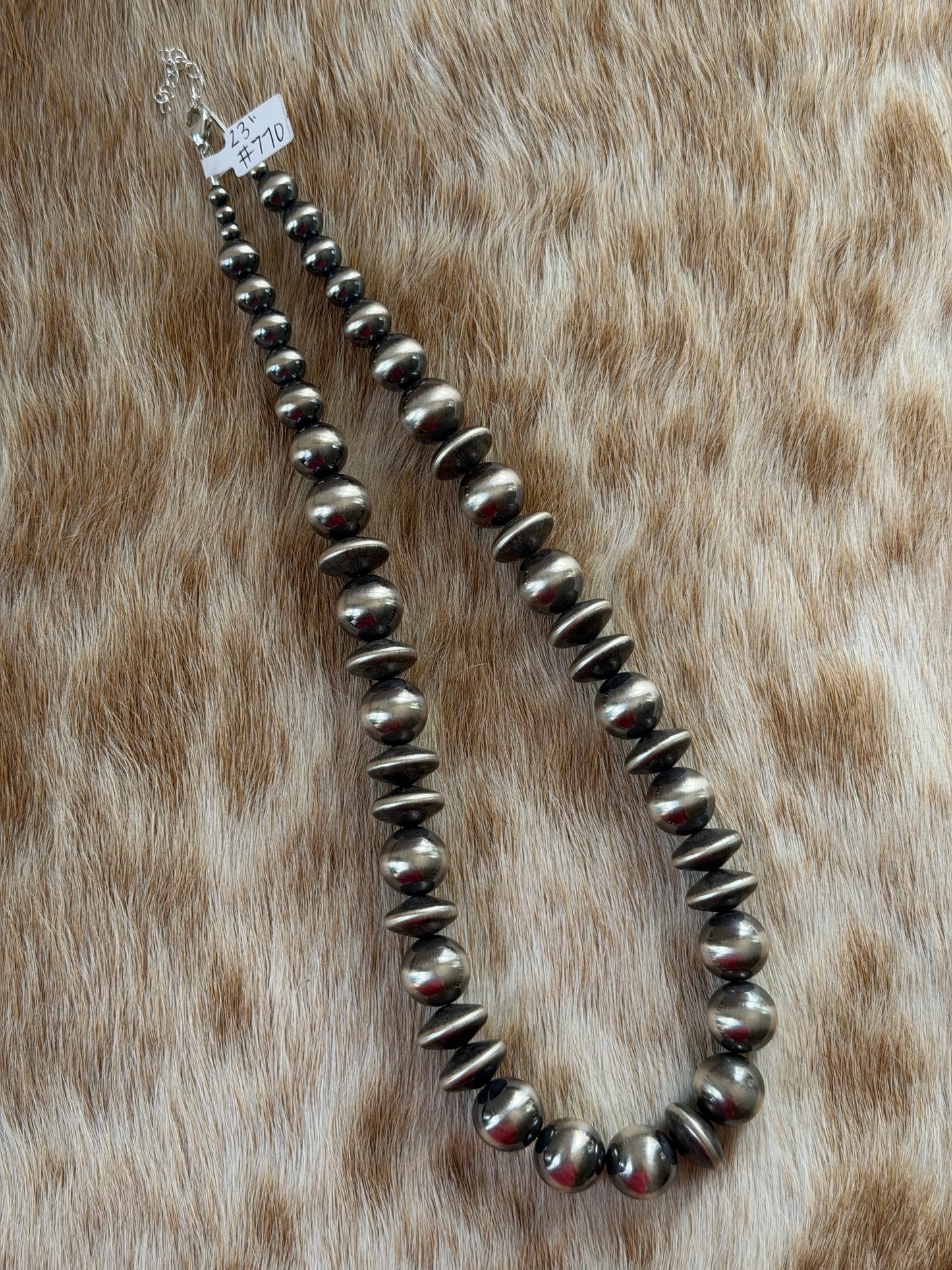 23" 10-16mm Sterling Pearl Necklace