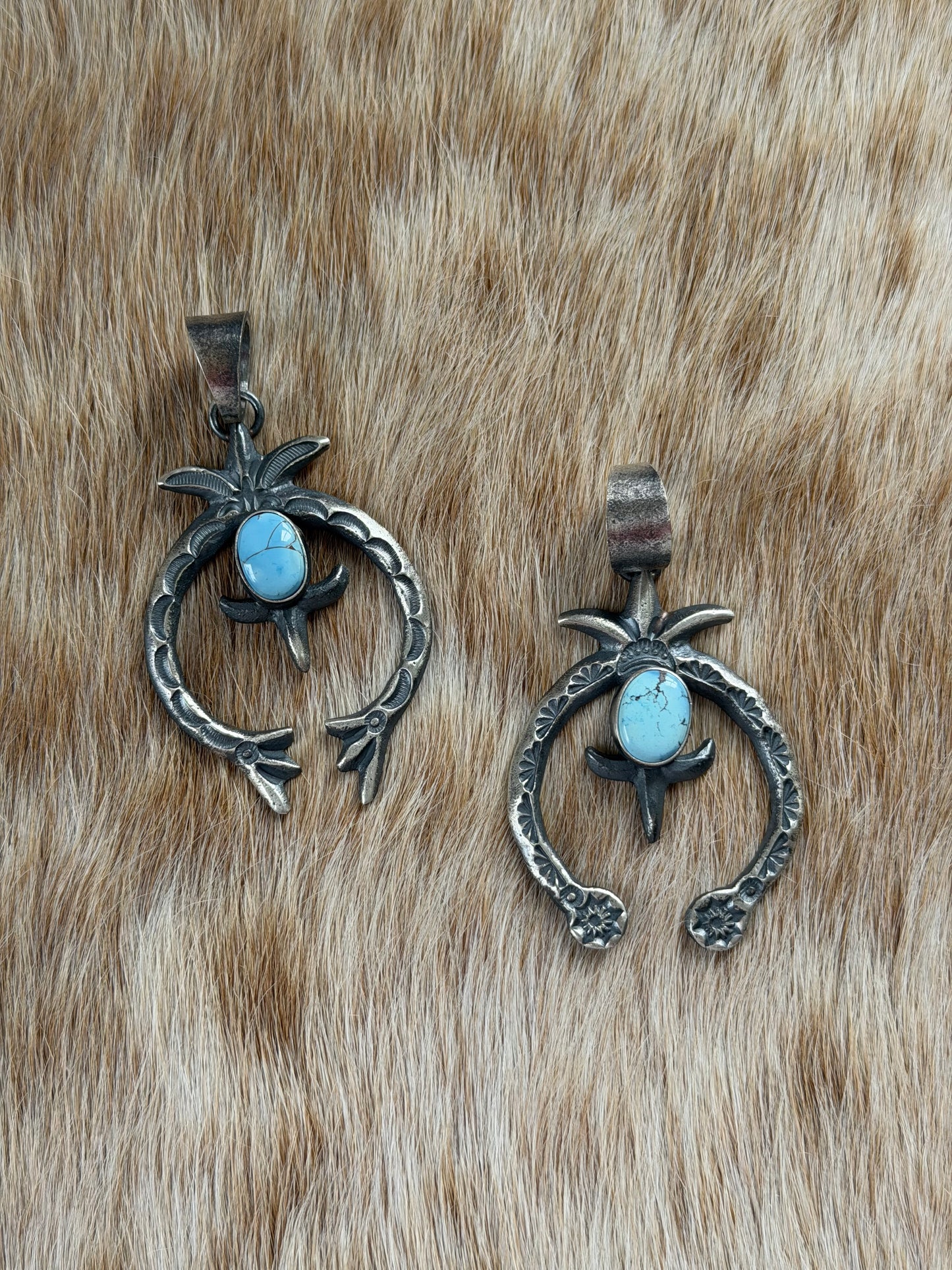 Golden Hills Turquoise Naja Pendant