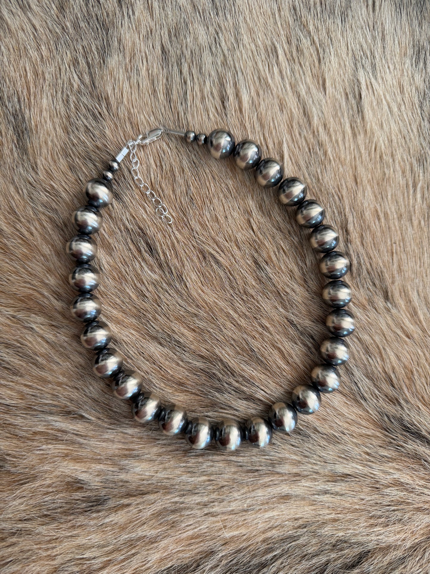 12mm Sterling Pearl Necklace