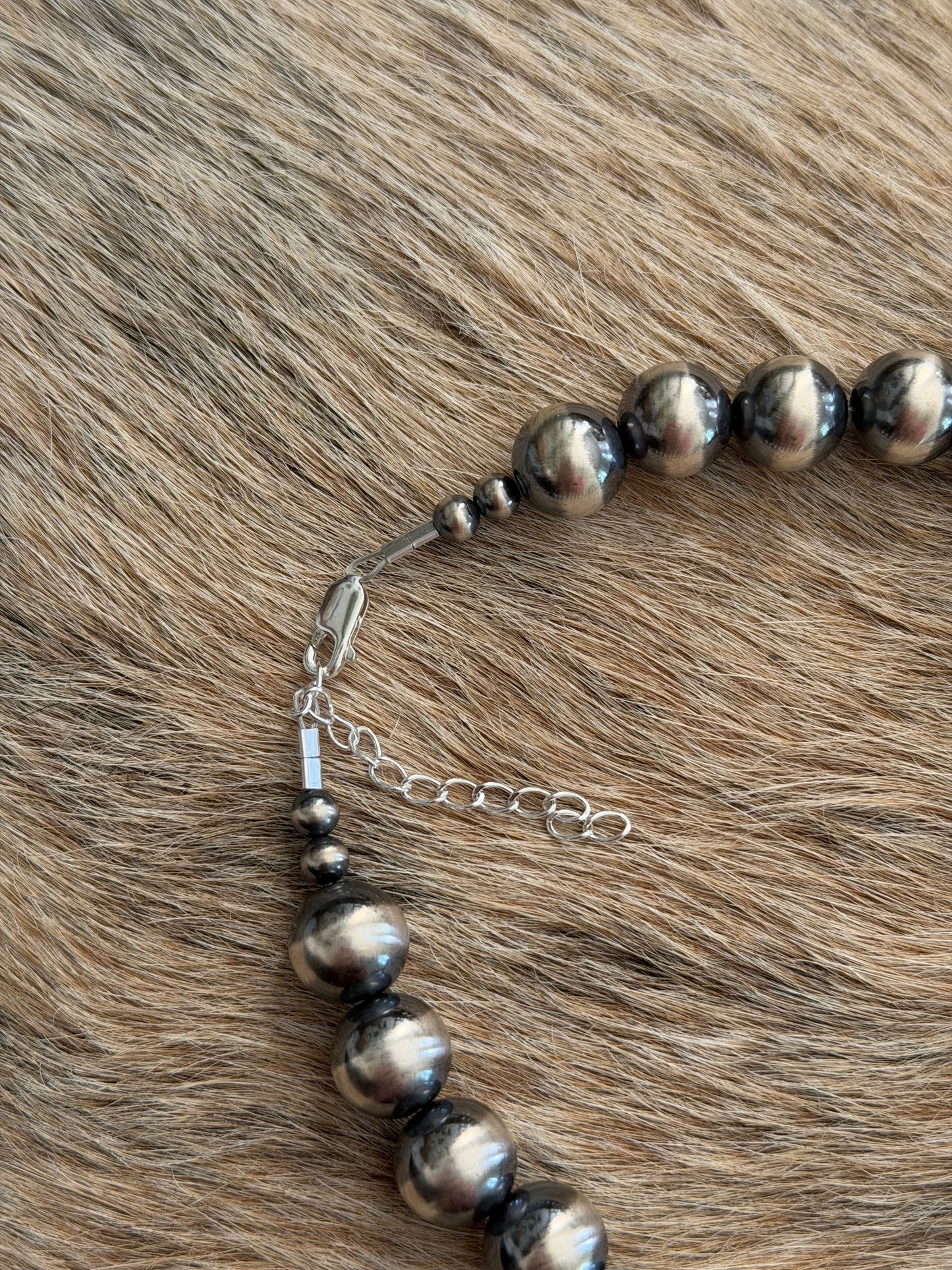 12mm Sterling Pearl Necklace