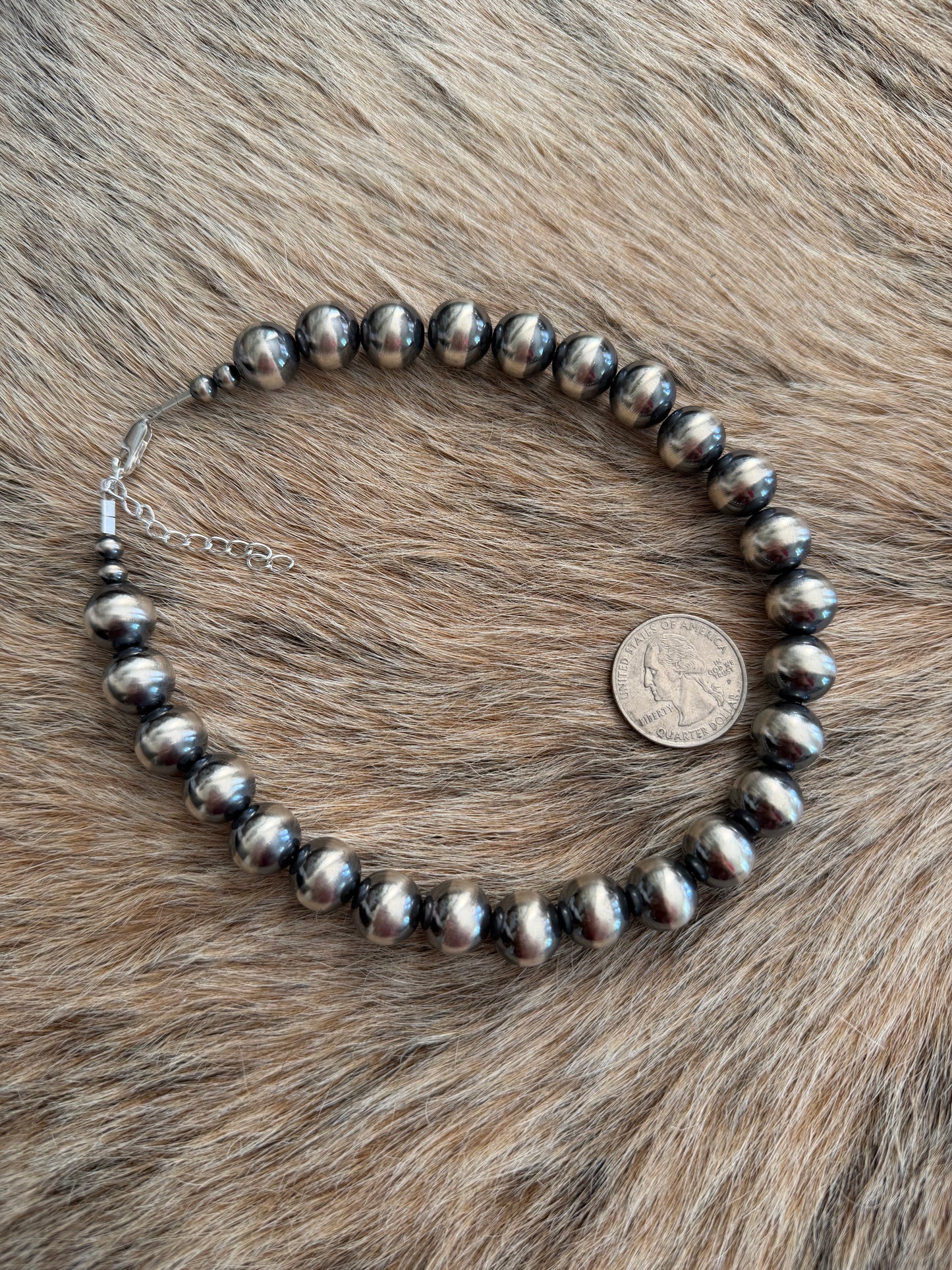 12mm Sterling Pearl Necklace