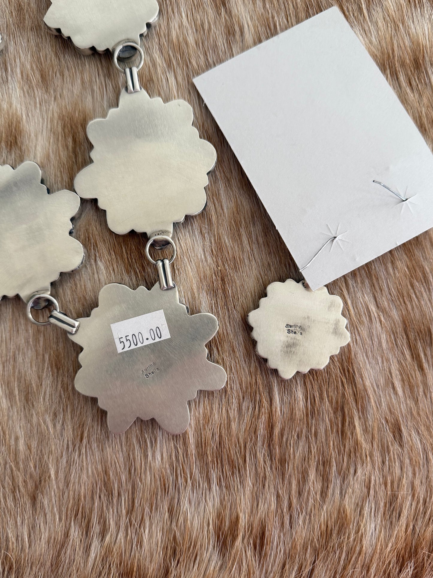 Golden Hills Turquoise Cluster Necklace and Earrings Set