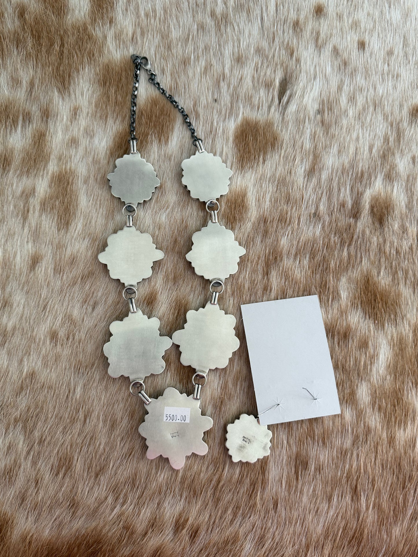 Golden Hills Turquoise Cluster Necklace and Earrings Set