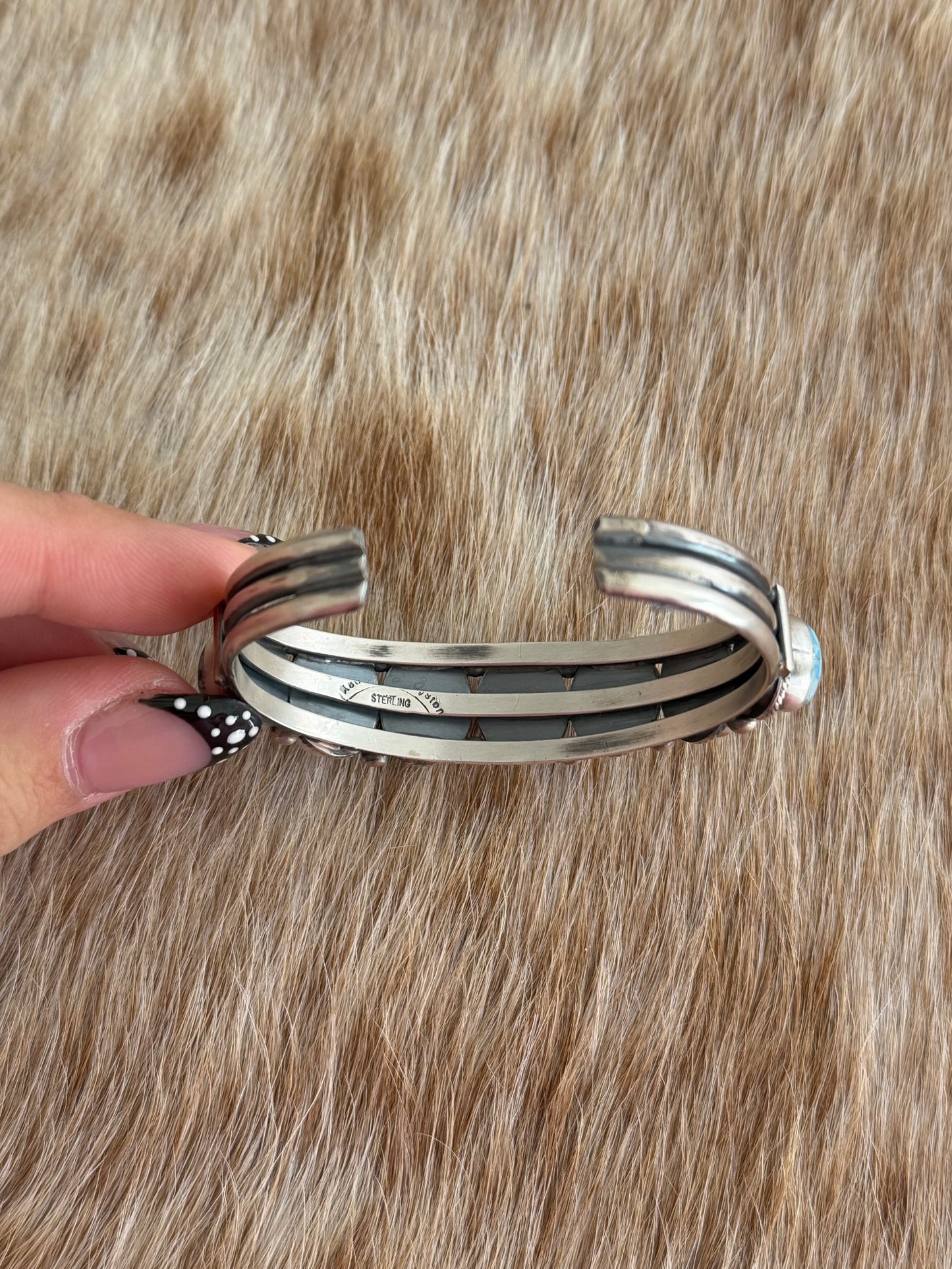 Golden Hills Turquoise Cluster Cuff