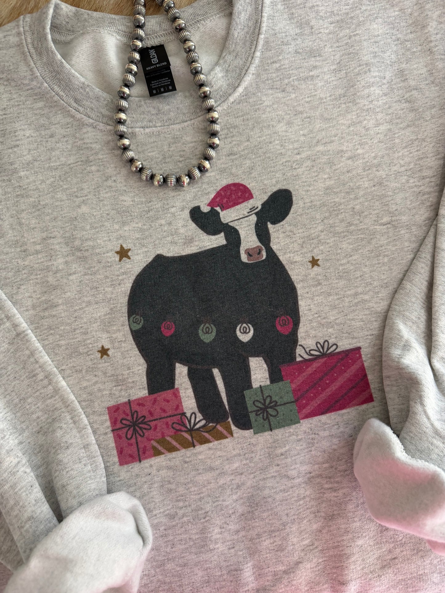 Show Steer Christmas Gifts Crewneck