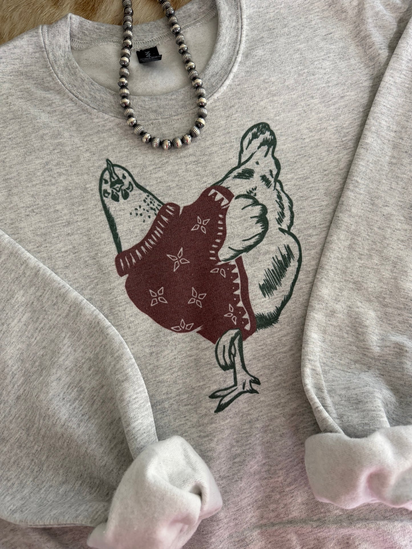 Christmas Sweater Chicken Crewneck