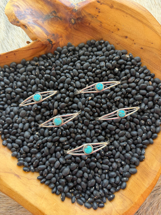 Dainty Kingman Turquoise Cuff