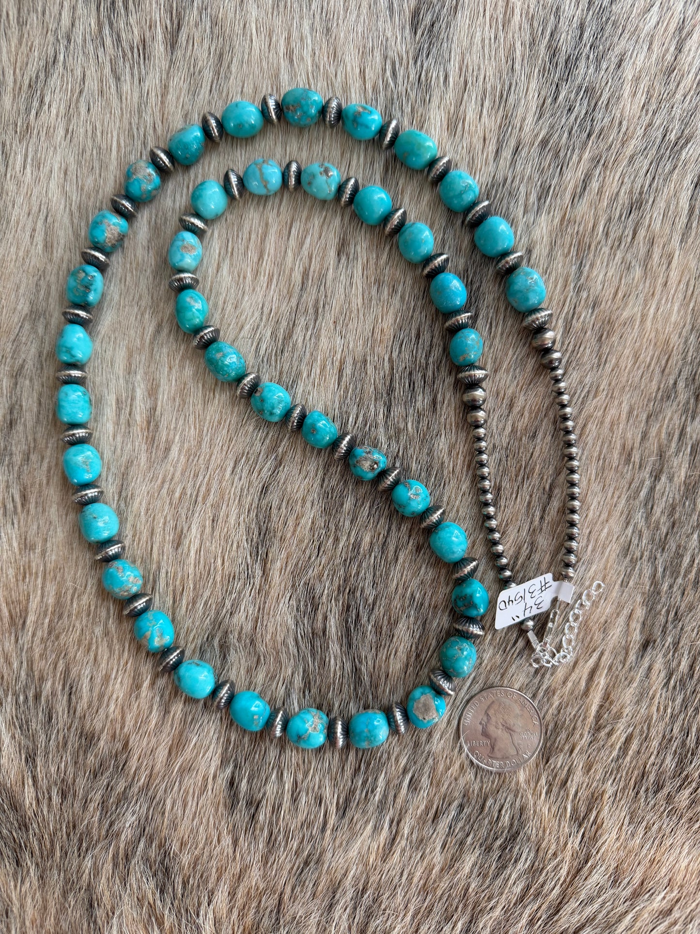 34" Sonoran Turquoise Necklace