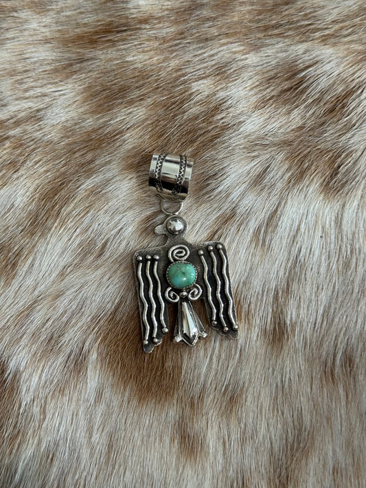 Sonoran Gold Turquoise Thunderbird Pendant