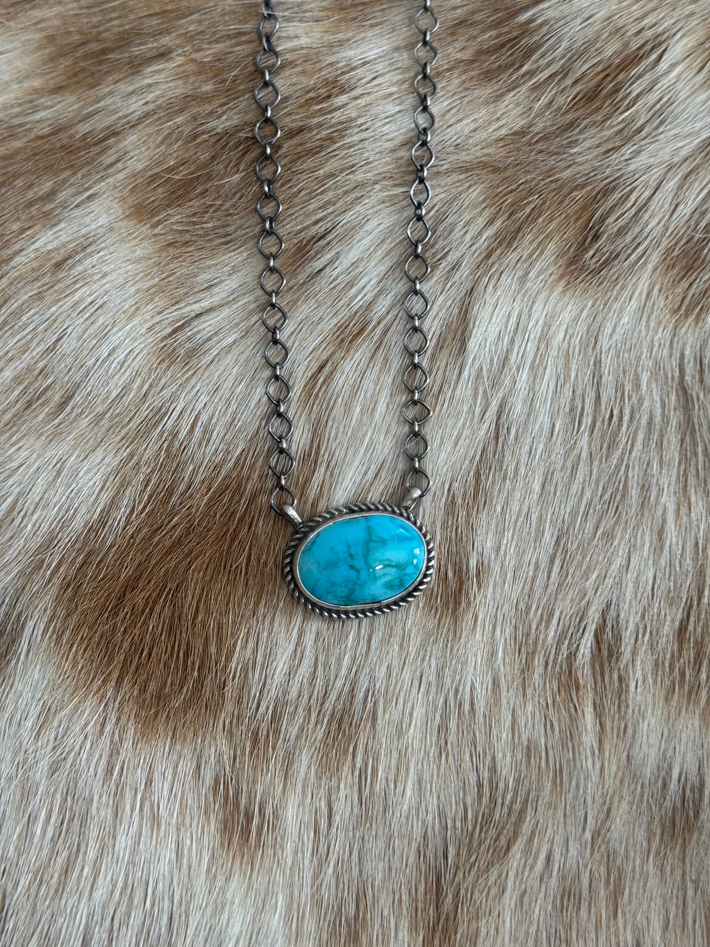 Sonoran Gold Turquoise Bar Necklace